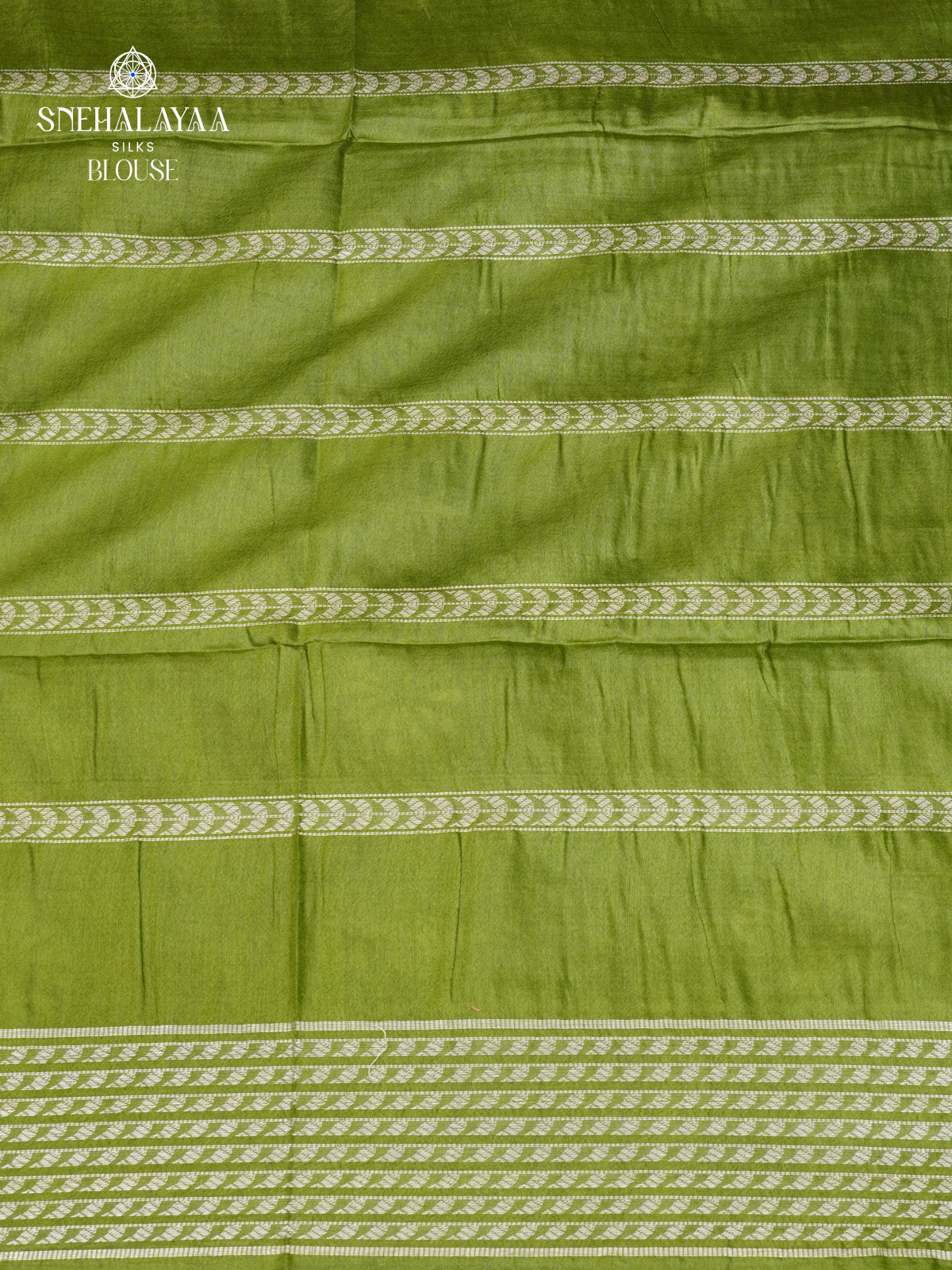 Olive Green Bamboo Silk Saree