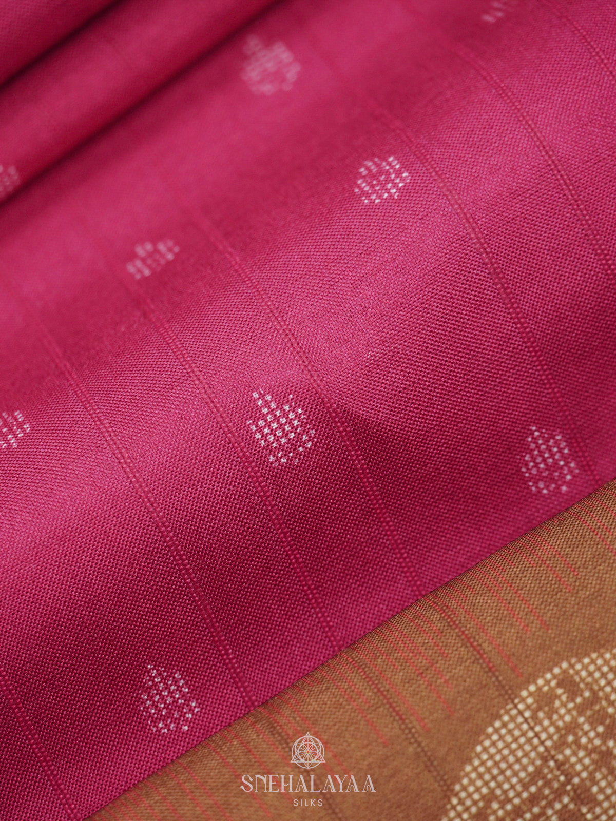 Pink Tussar Saree