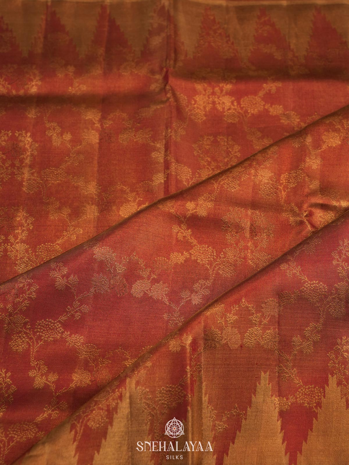Brown Kanjivaram Silk Saree