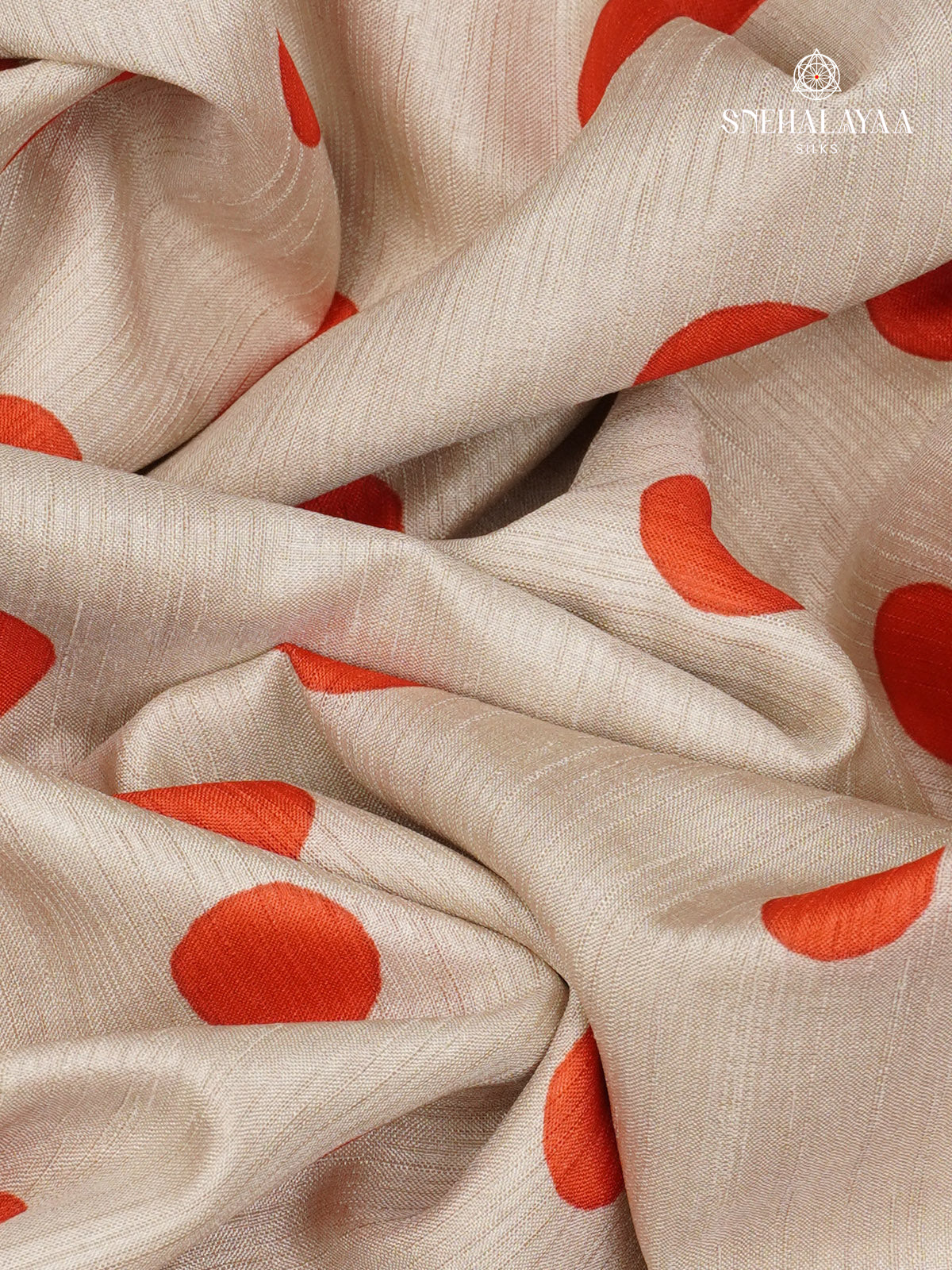 Off White Tussar Saree