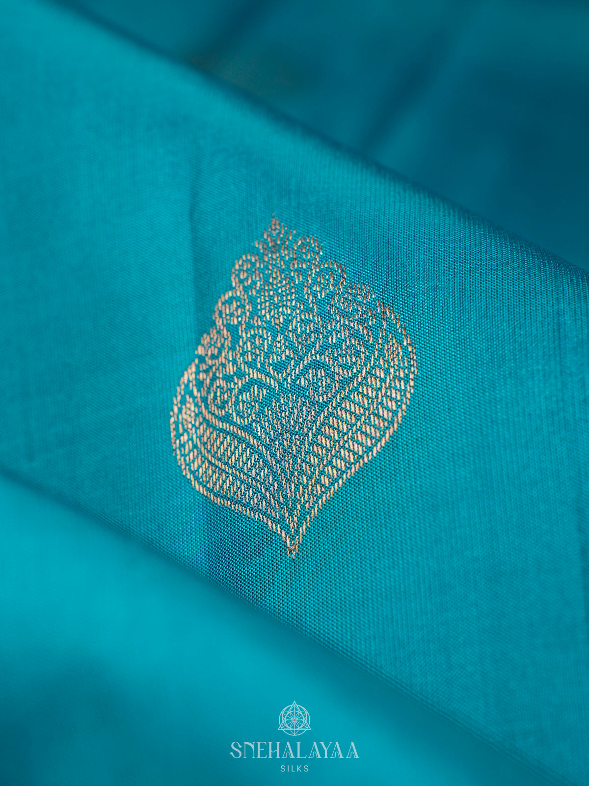 Sky Blue Kanjivaram Silk Saree