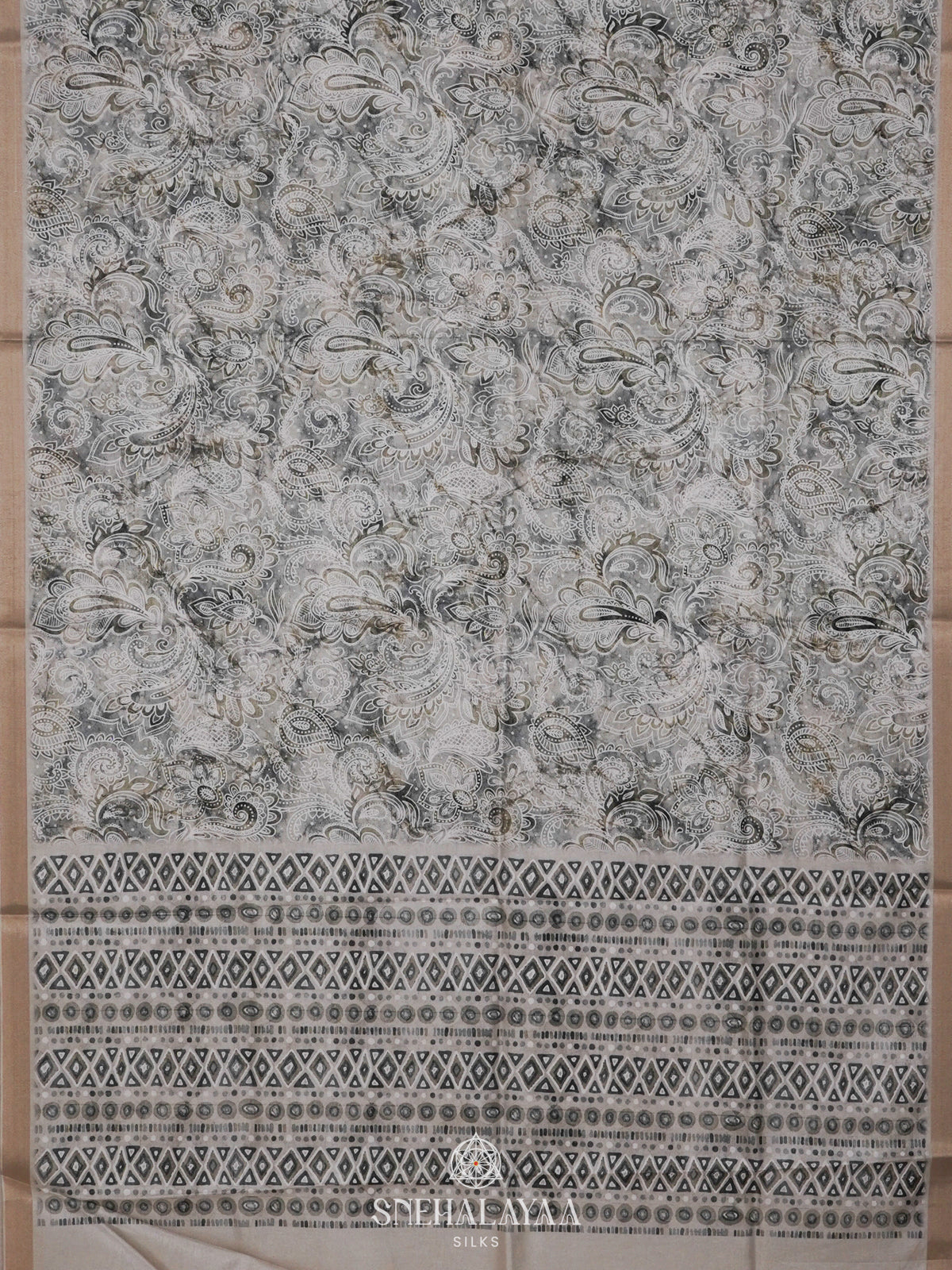 Pale Green Tussar Saree