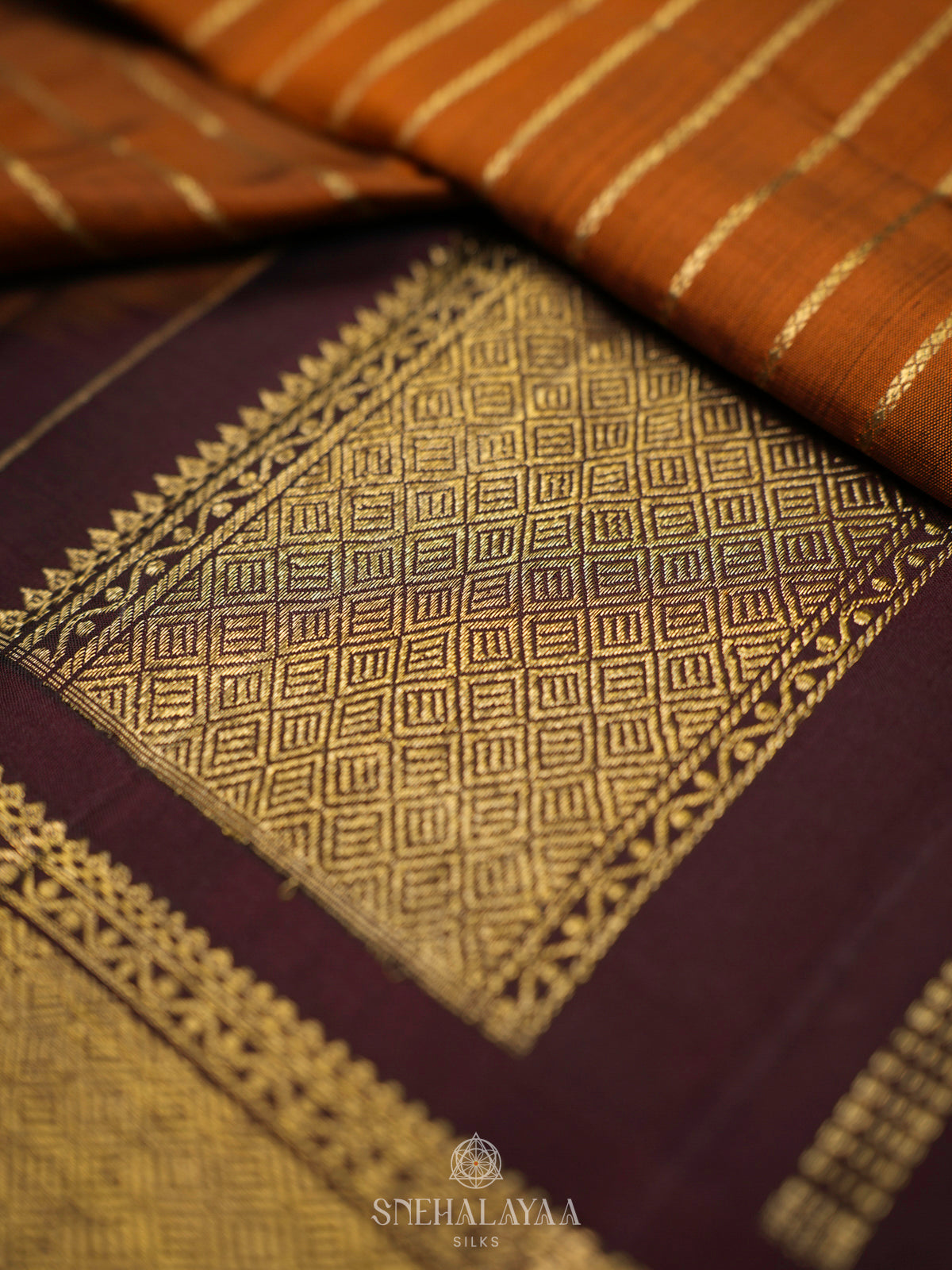 Mustard Kanjivaram Silk Saree