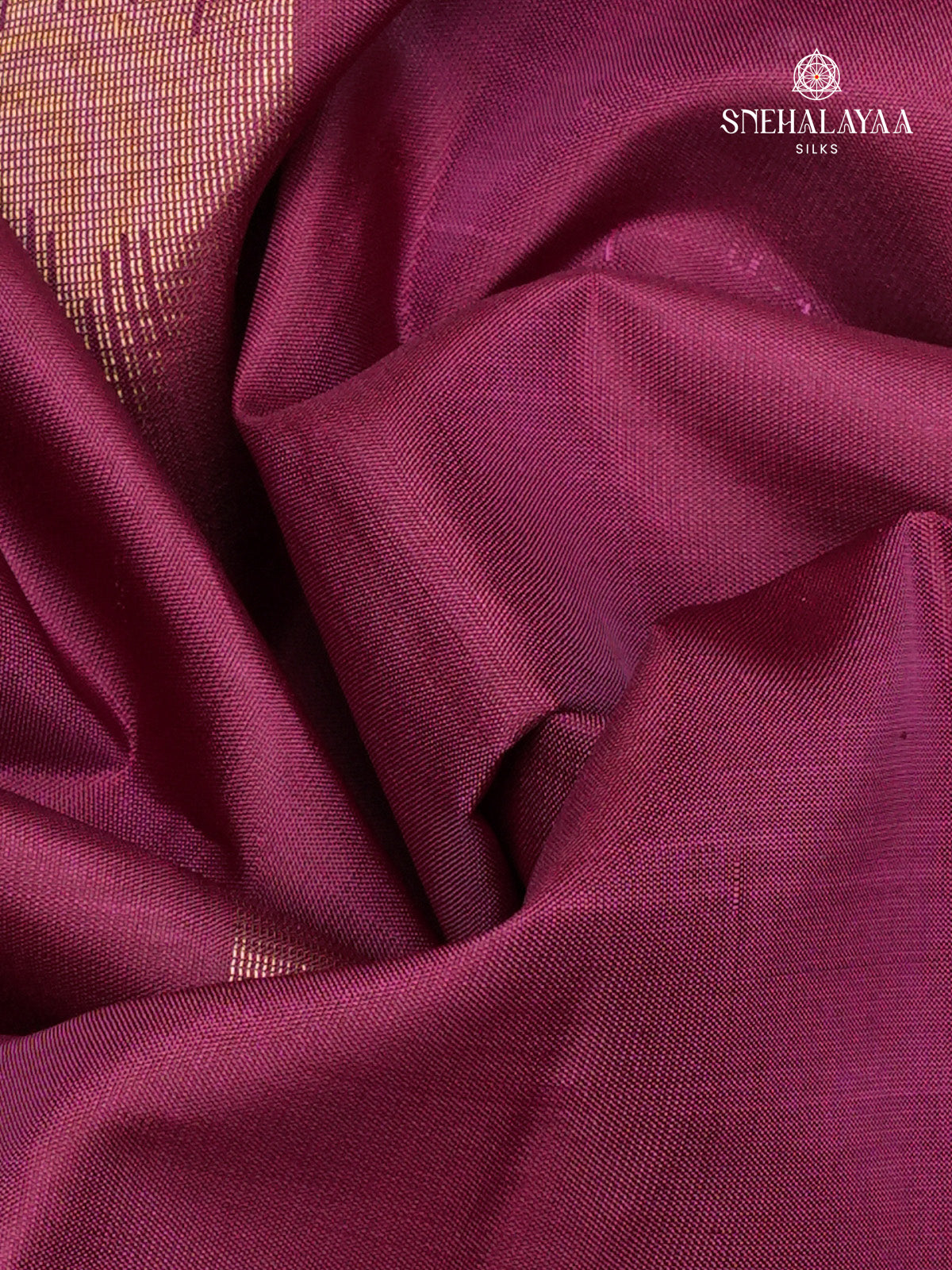 Meganta Purple Kanjivaram Soft Silk Saree