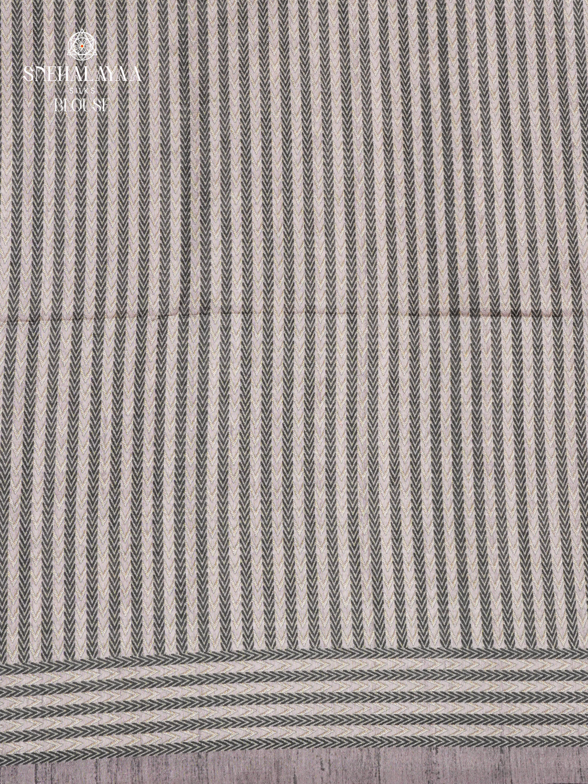 Grey Tussar Embroidery Saree