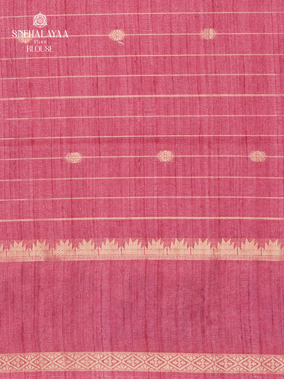 Rust Orange Tussar Saree