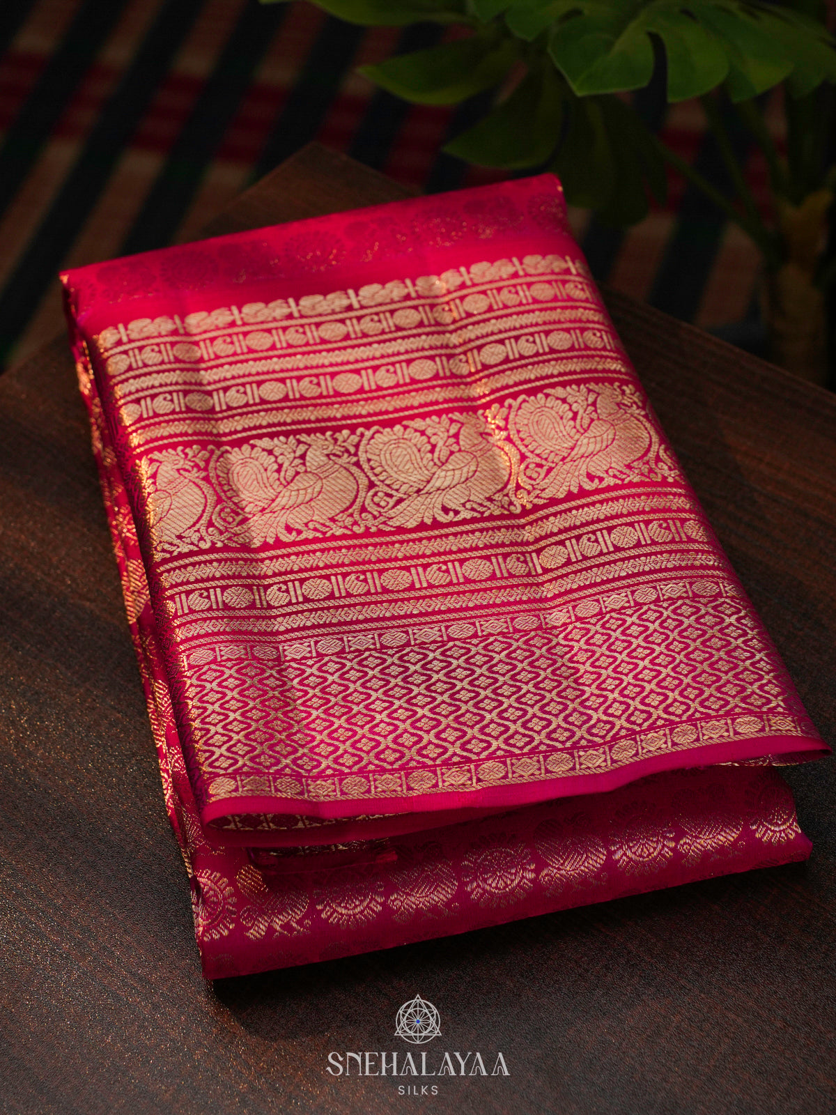 Pink Kanjivaram Silk Saree