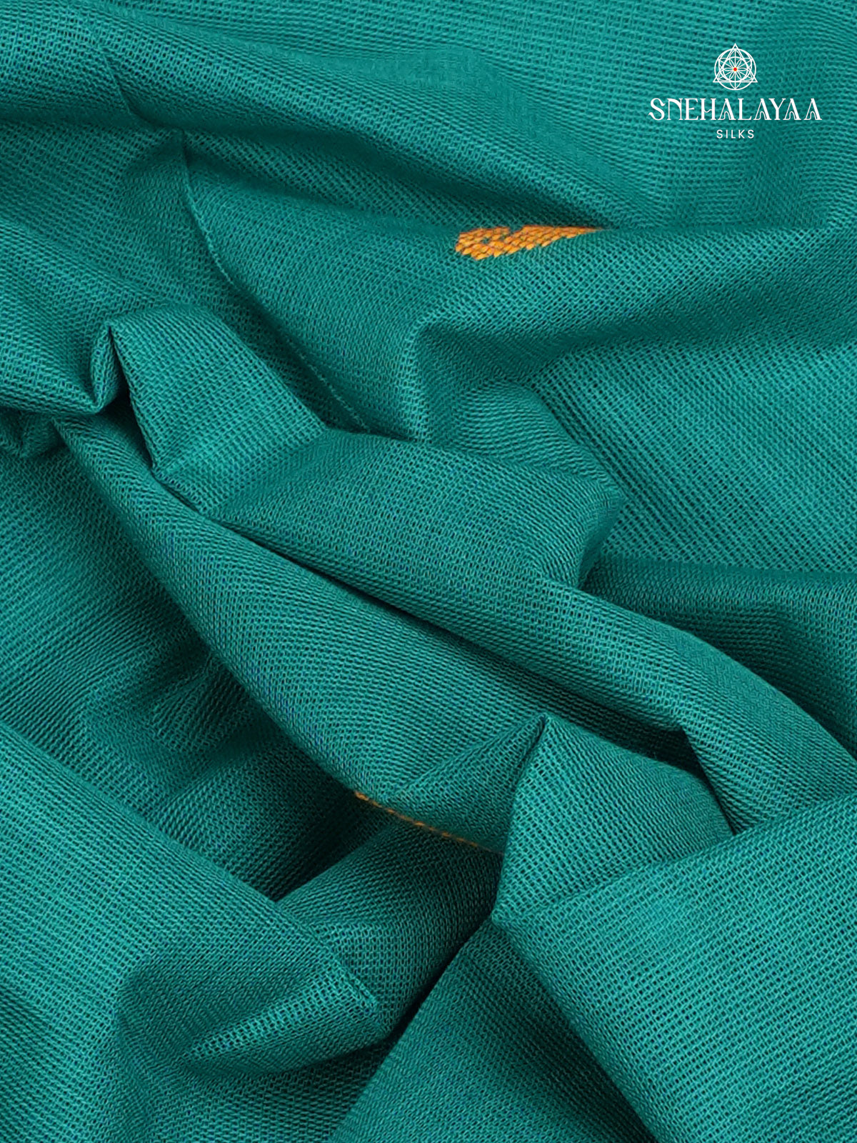 Teal Blue Chettinad Cotton Saree