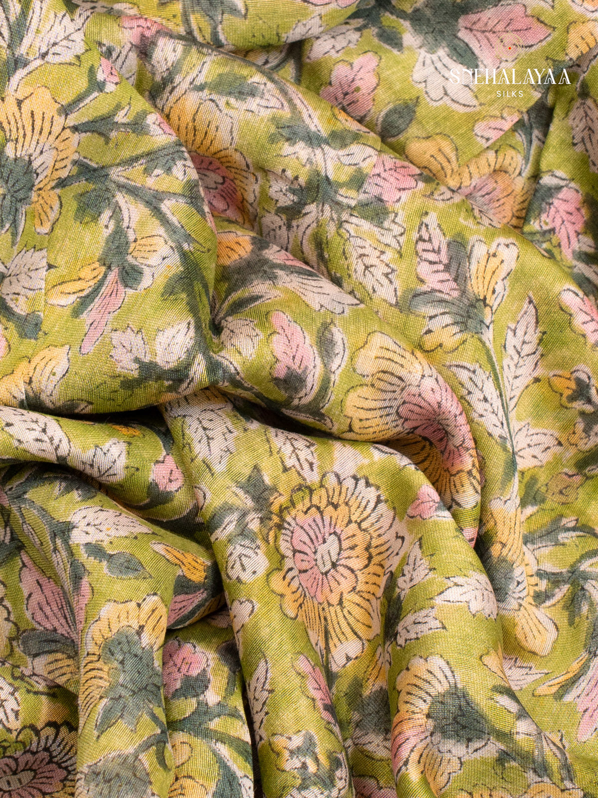 Green Chanderi Saree