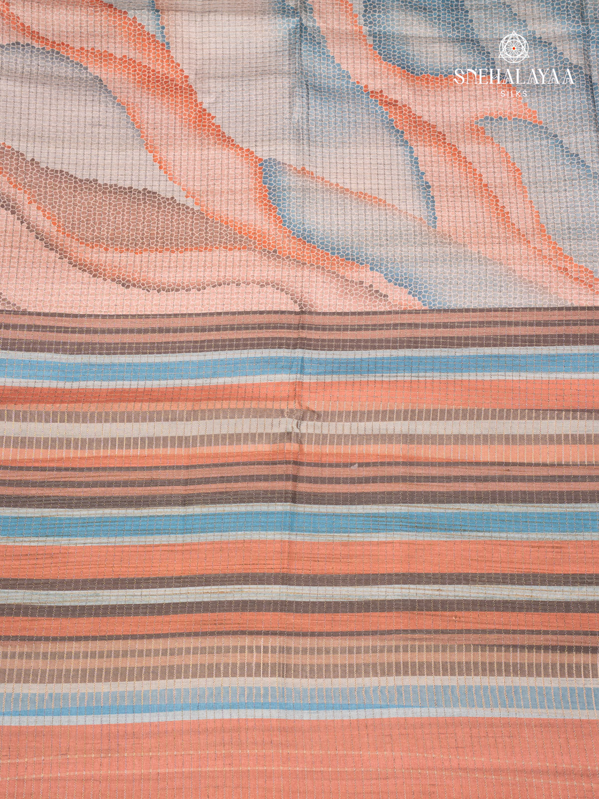 Multi Colour Tussar Saree