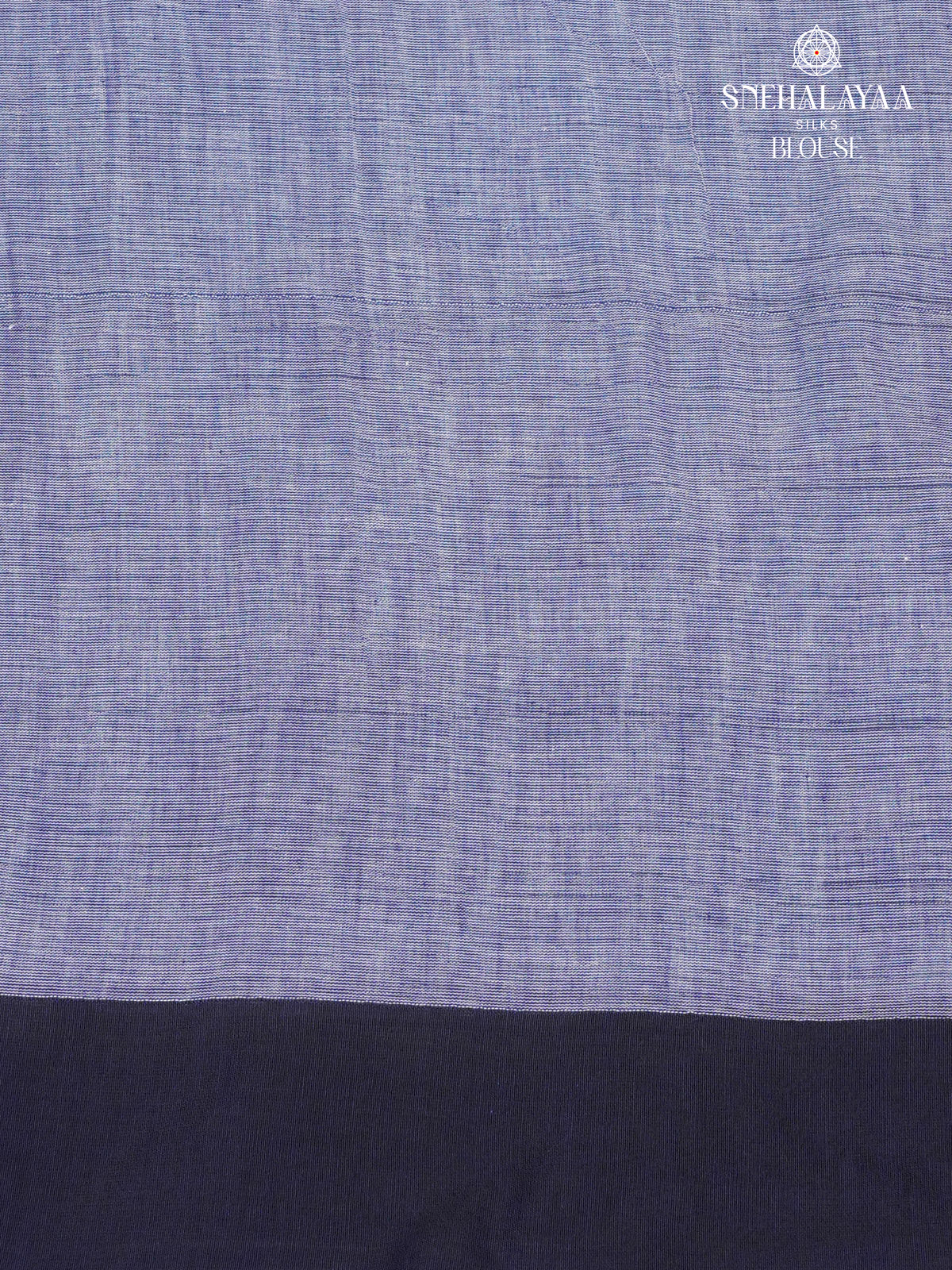 Ocean Blue Khadi Cotton Saree