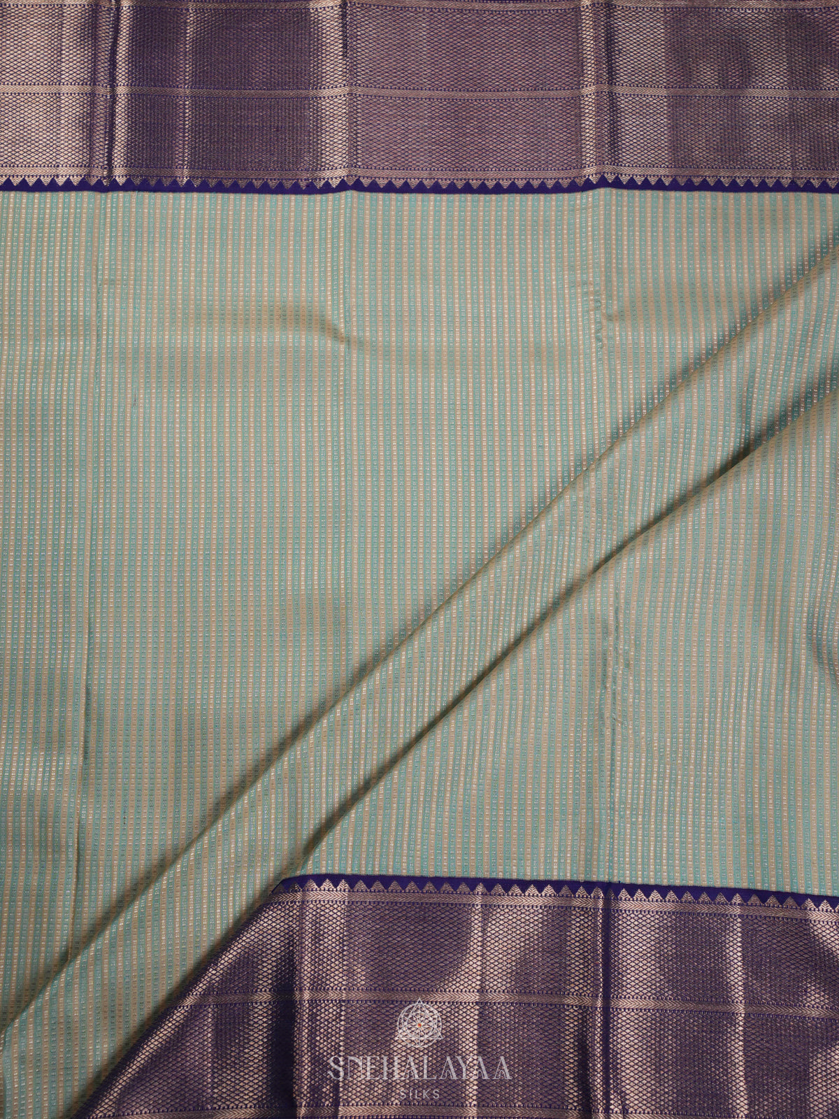 Pale Green Kanjivaram Silk Saree
