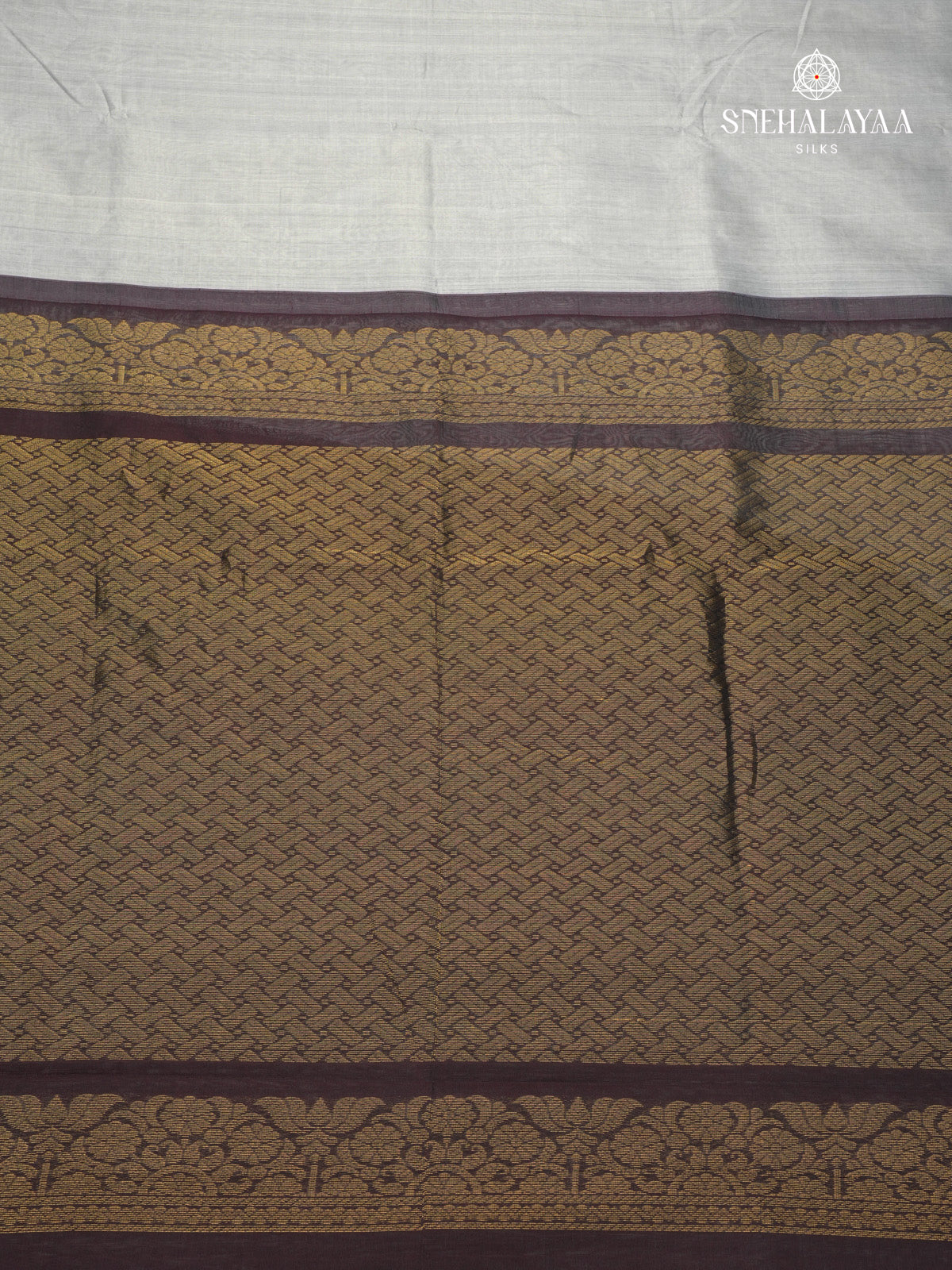 Grey Kanchi Silk Cotton  Saree