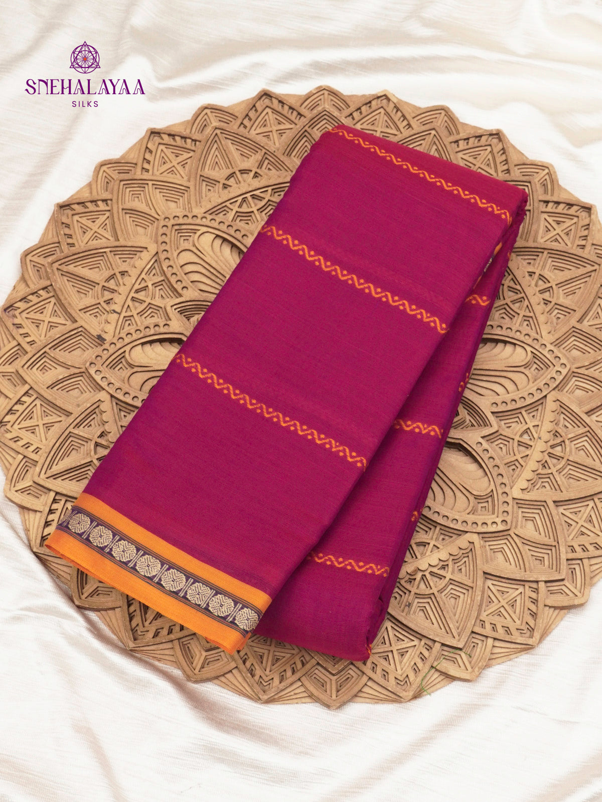 Pink Narayanpet Cotton Saree