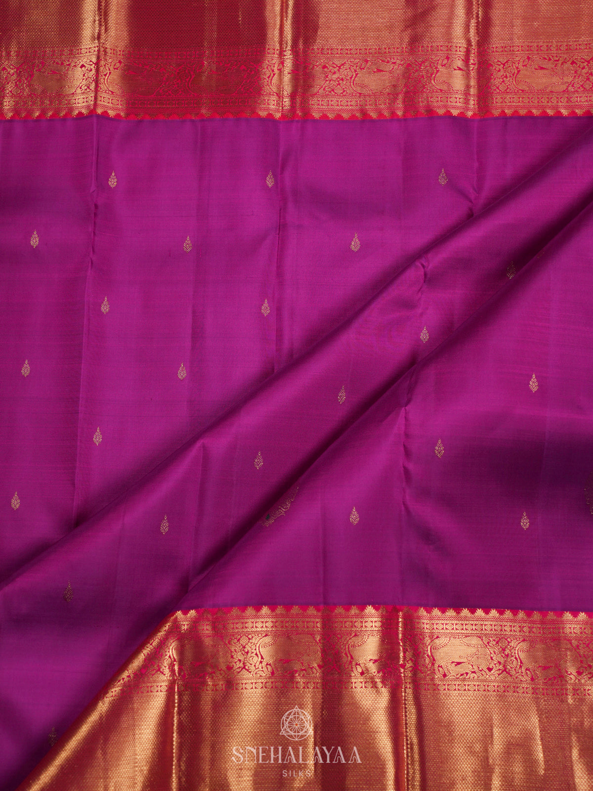 Purple Kanjivaram Silk Saree