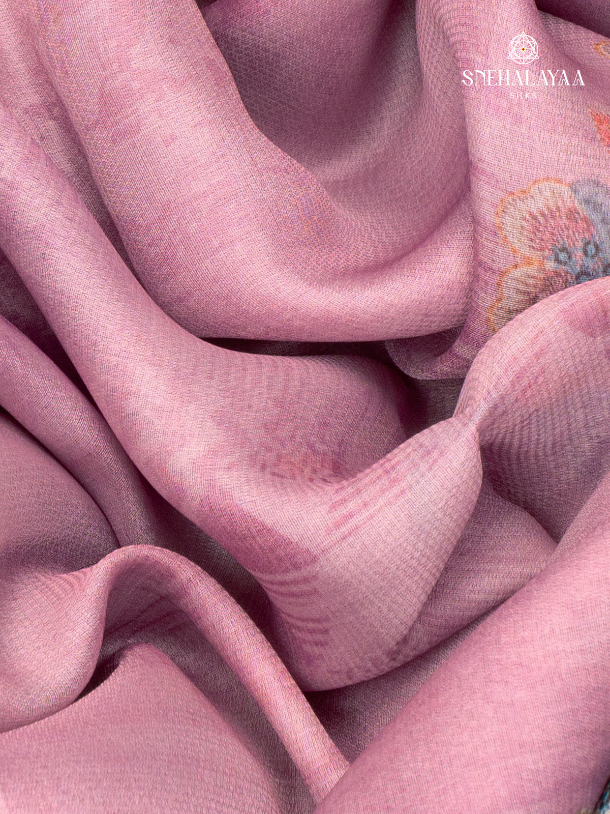 Lavender Dola Silk Saree