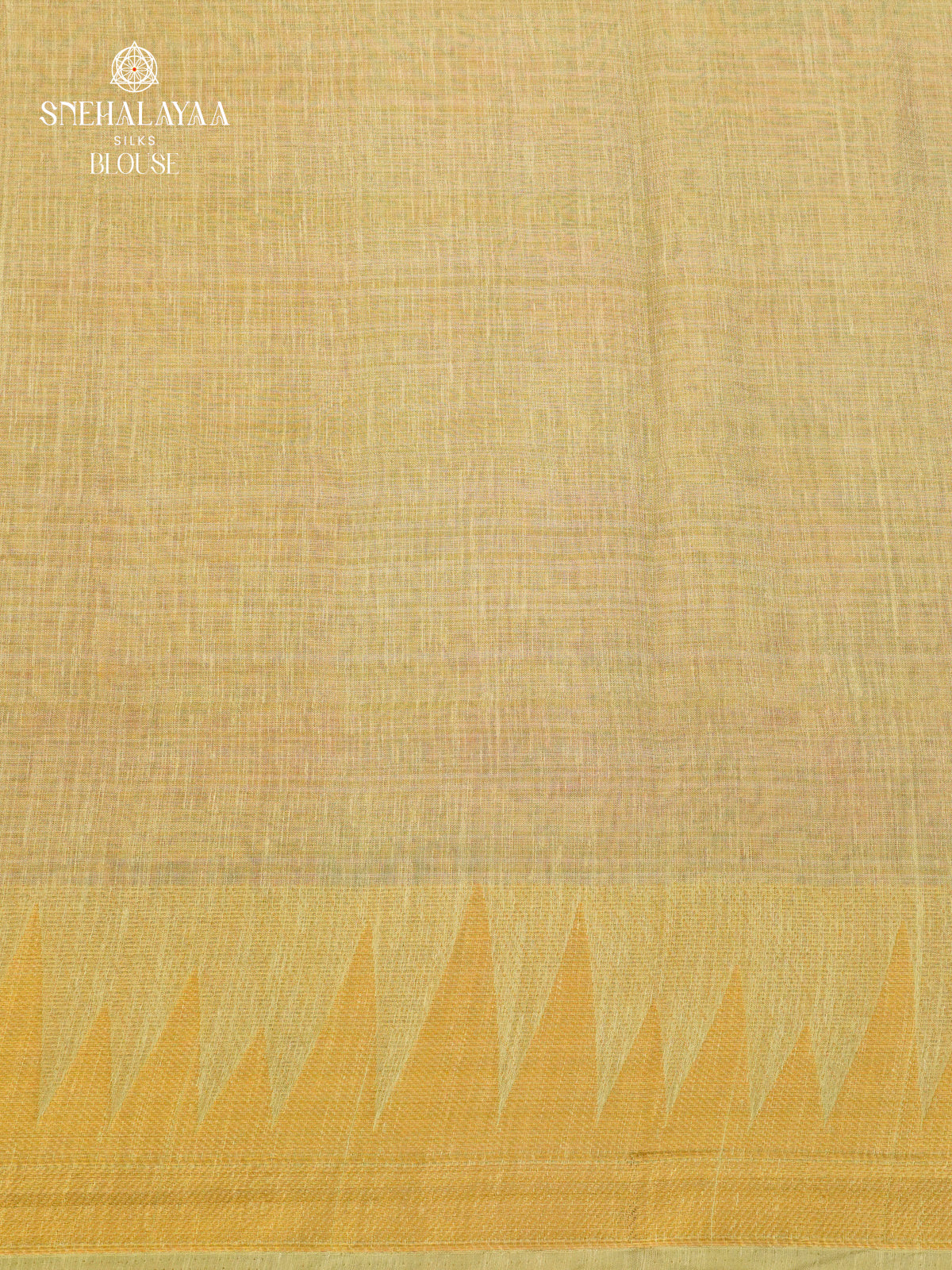 Beige Linen Tissue Saree