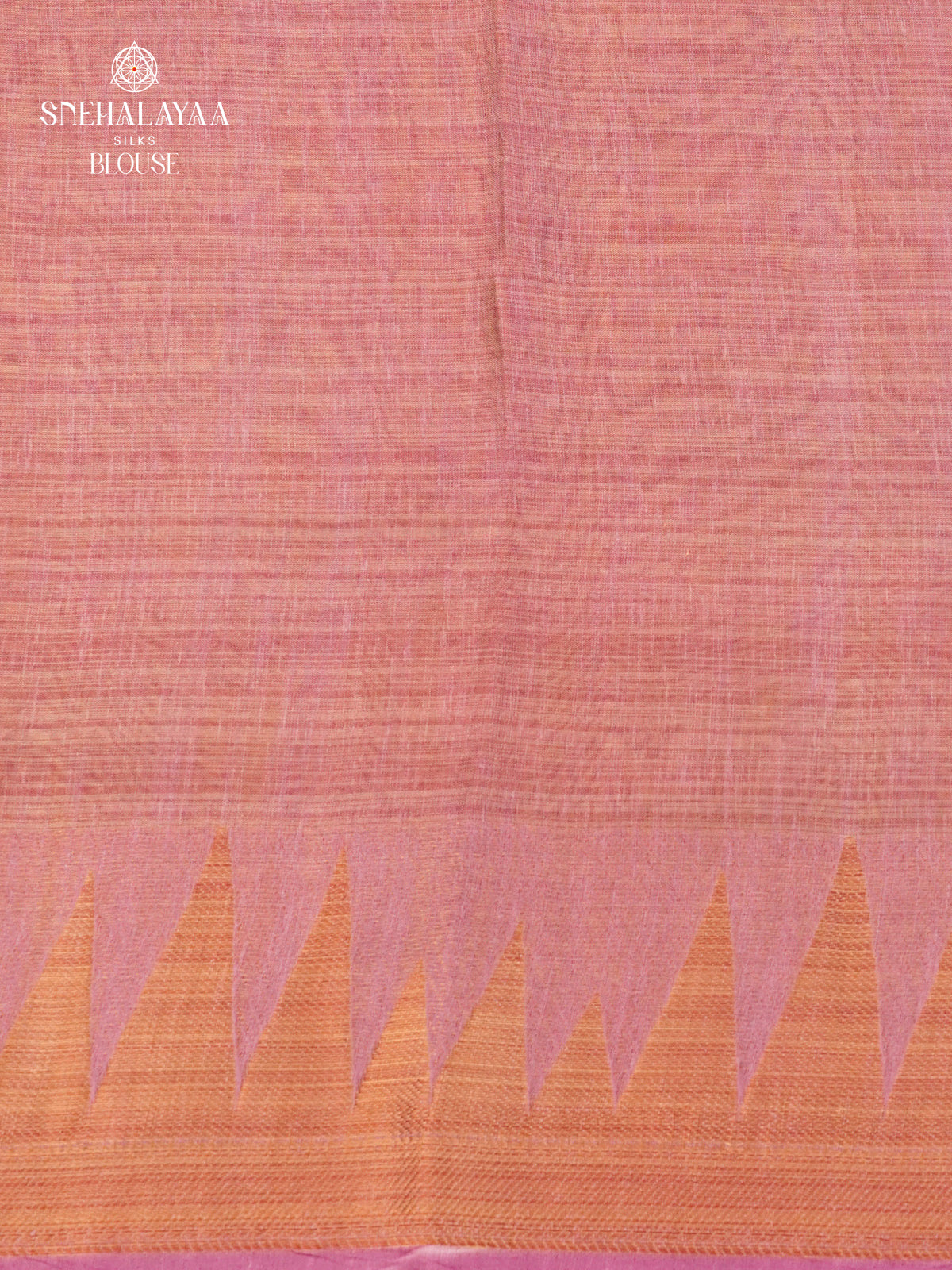 Orange Linen Tissue Saree