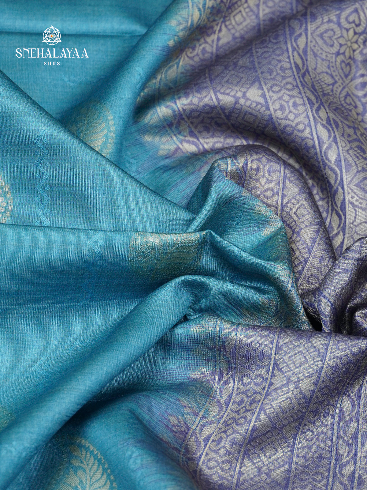 Blue Jute Saree
