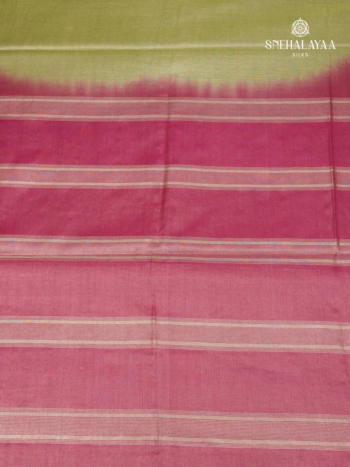 Olive Green Bamboo Silk Saree