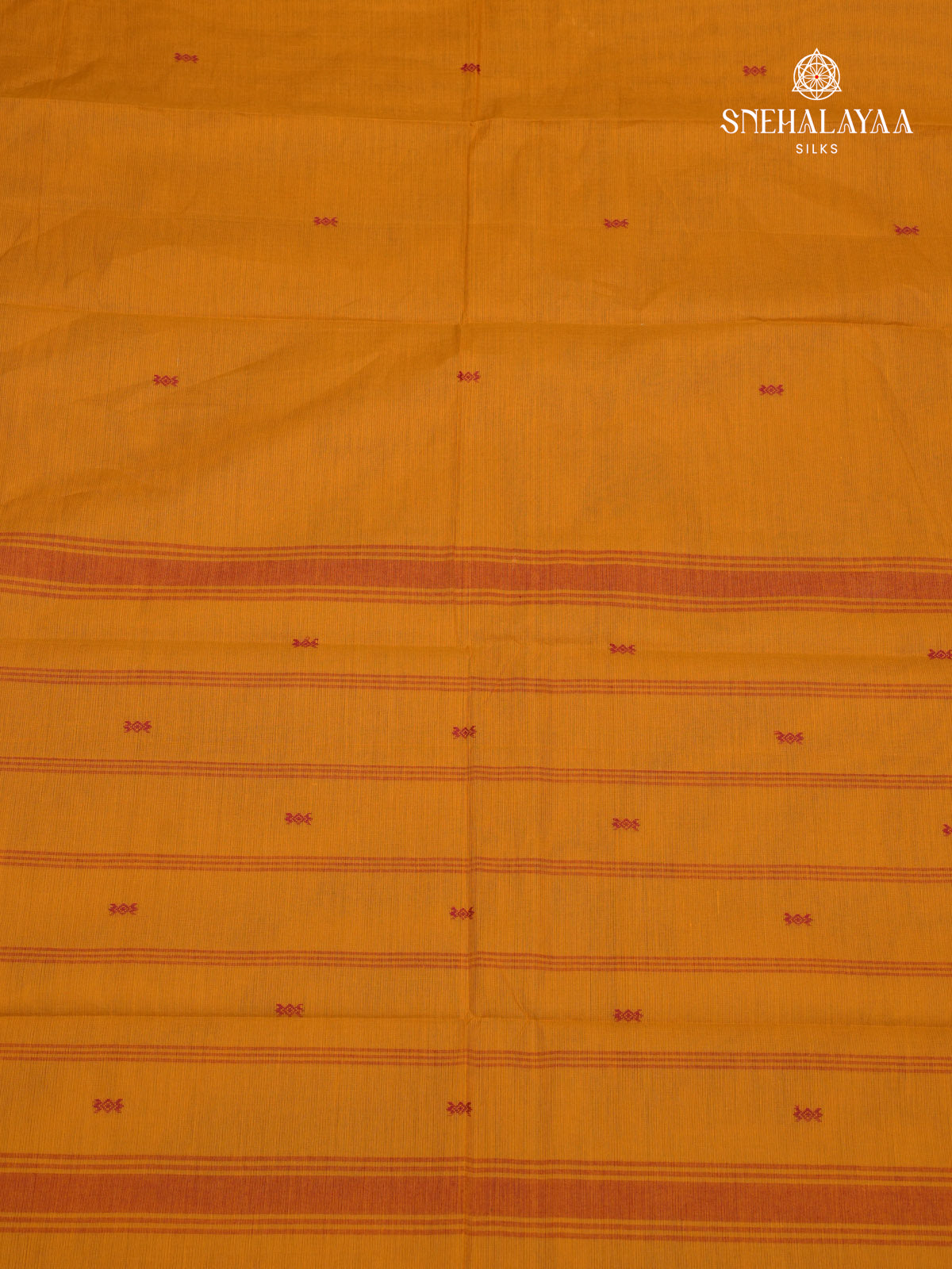 Mustard Yellow Chettinad Cotton Saree