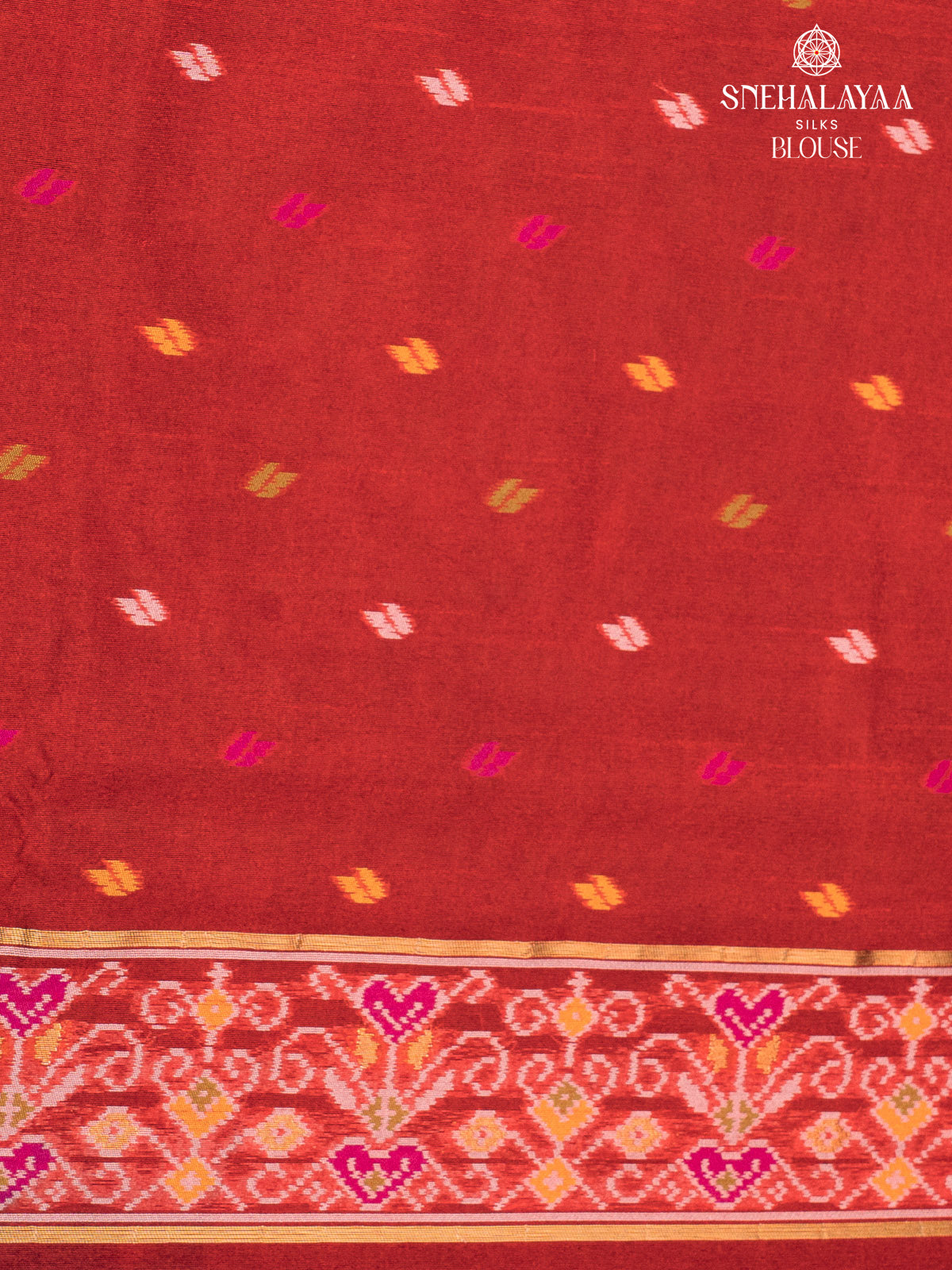 Green Ikat Silk Saree