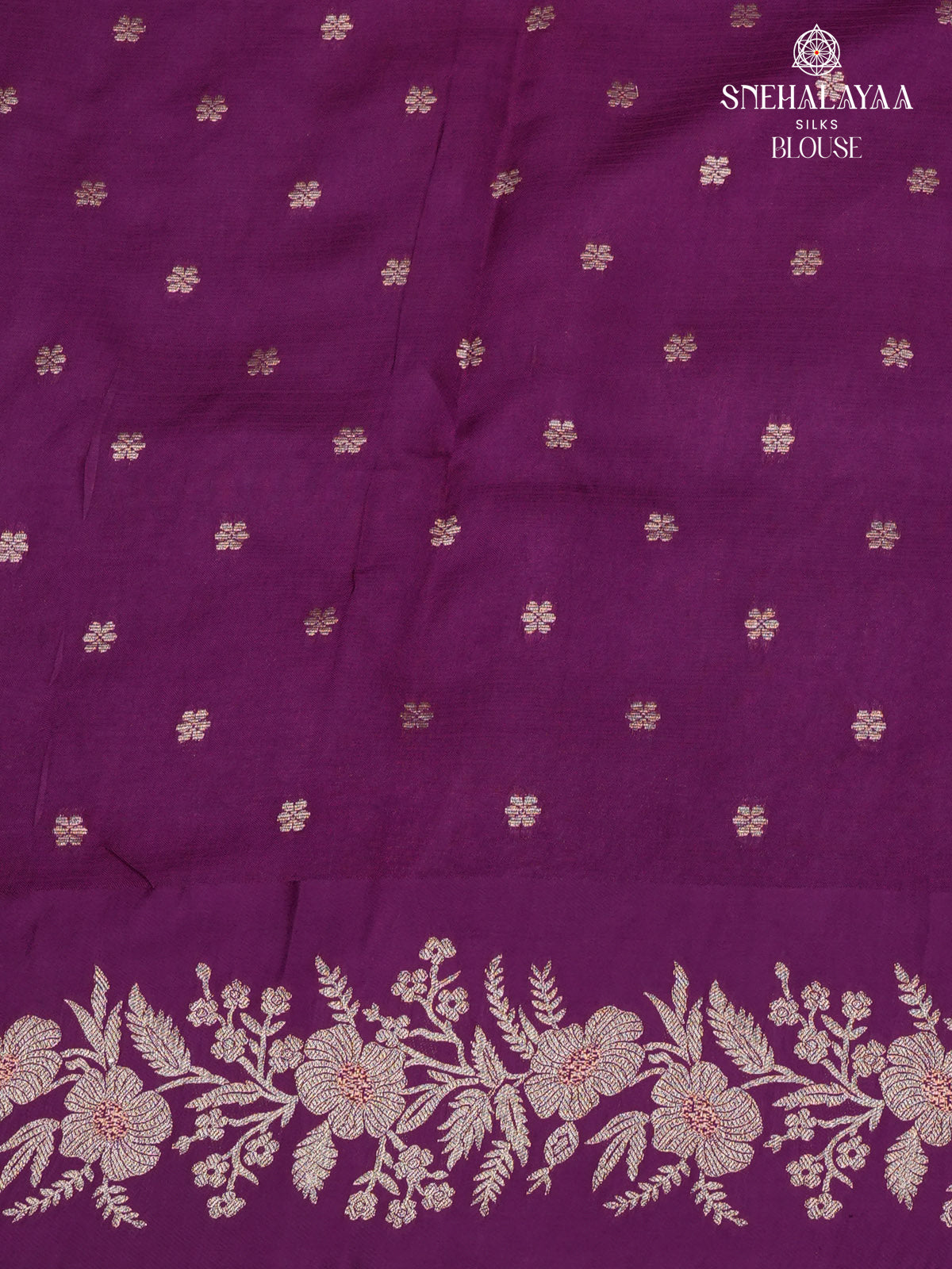 Purple Banaras Silk Saree