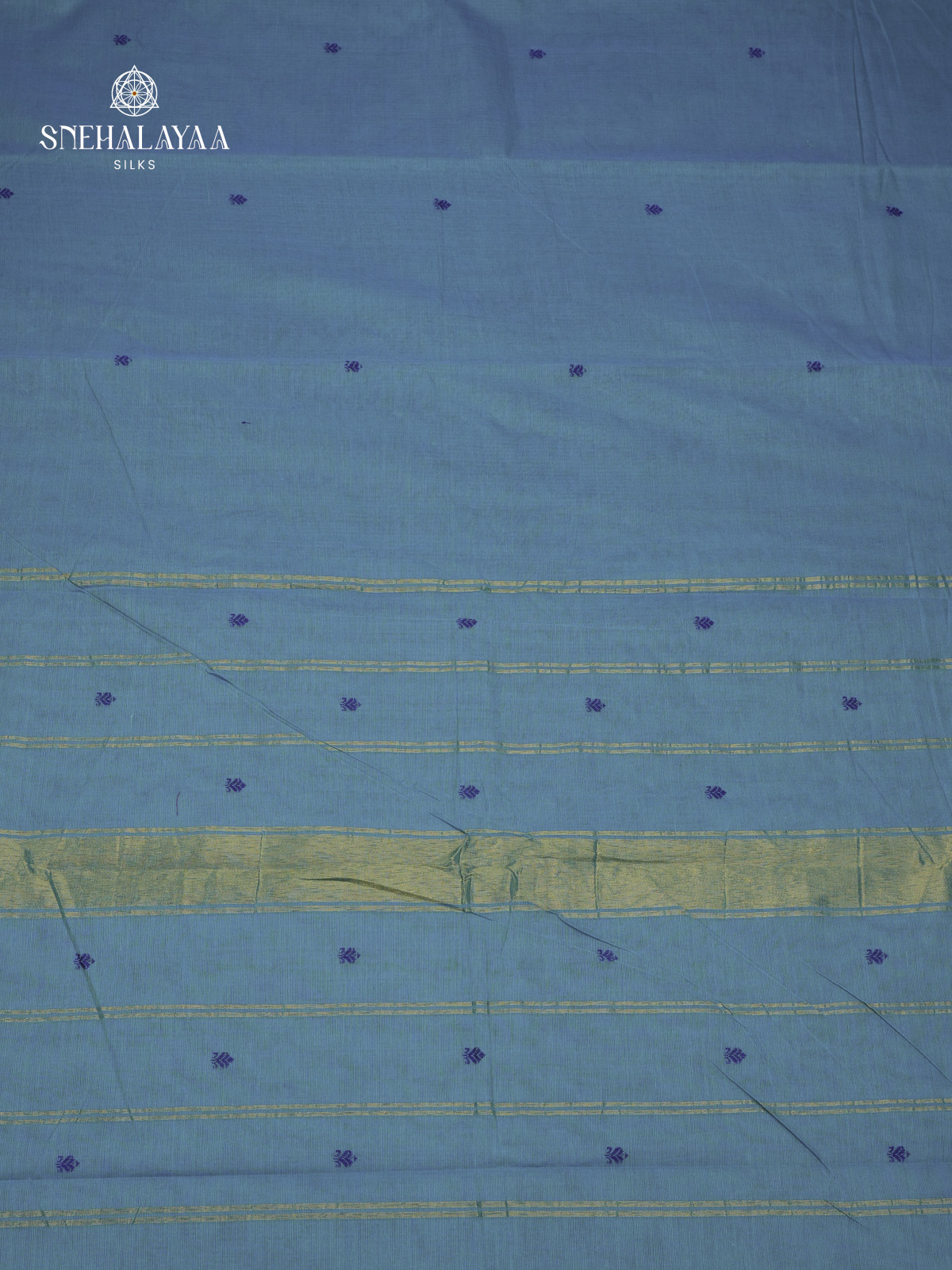 Blue Chettinad Cotton Saree