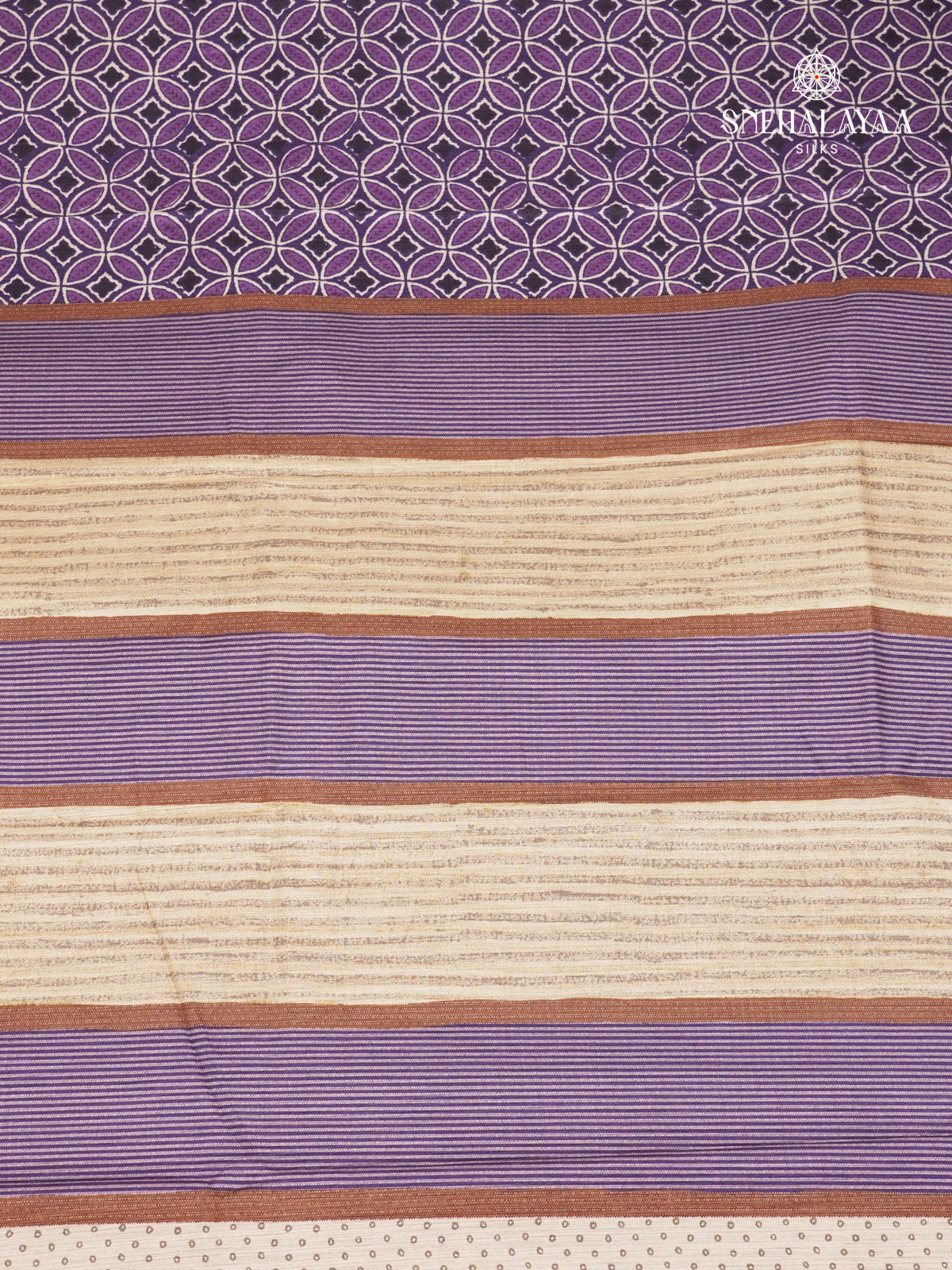 Purple Tussar Saree