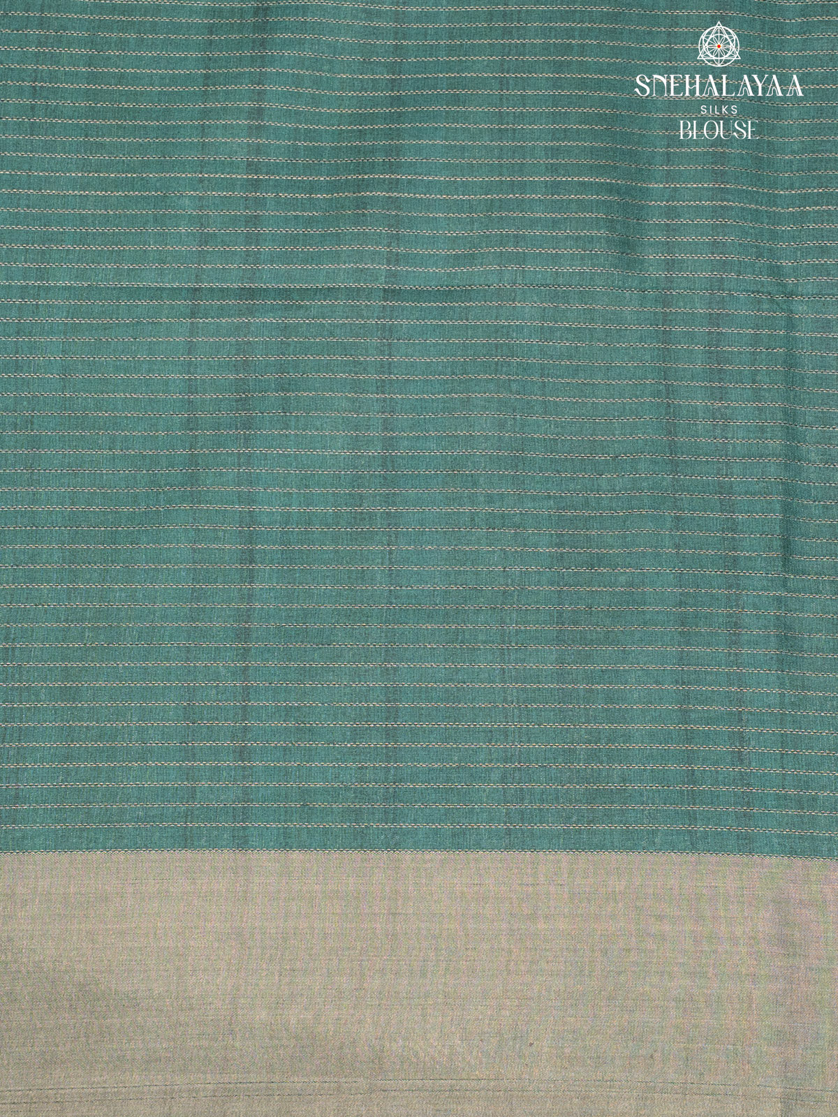 Forest Green Tussar Saree