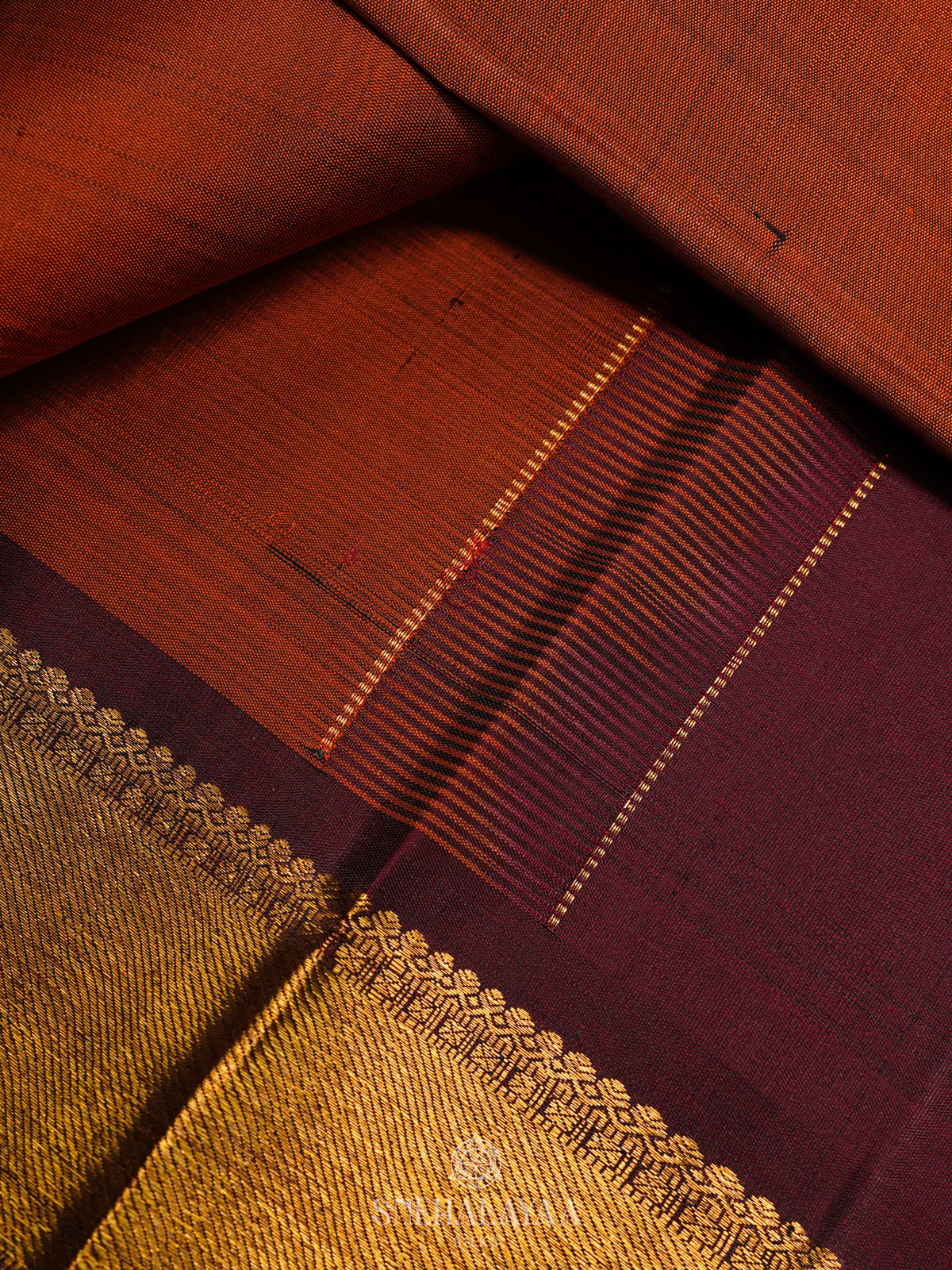 Brown Kanjivaram Silk Saree