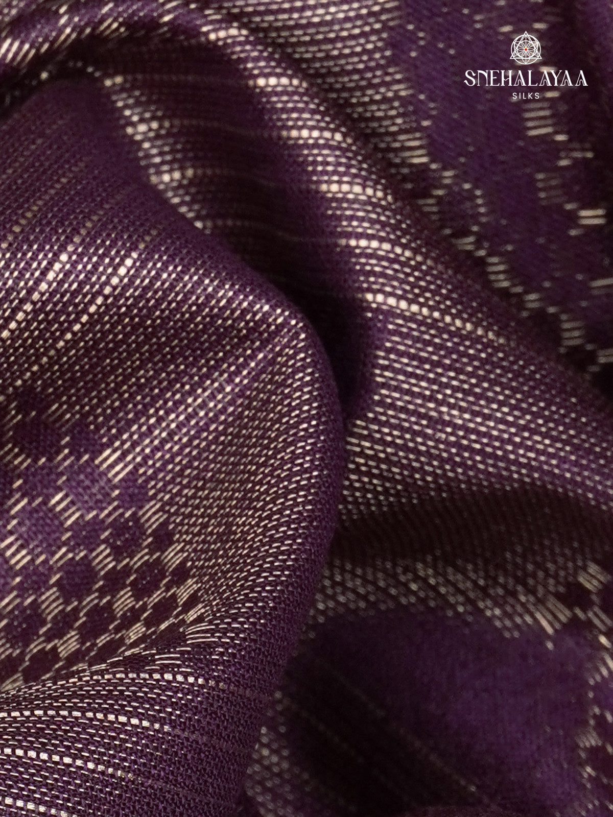 Purple Bamboo Silk Saree