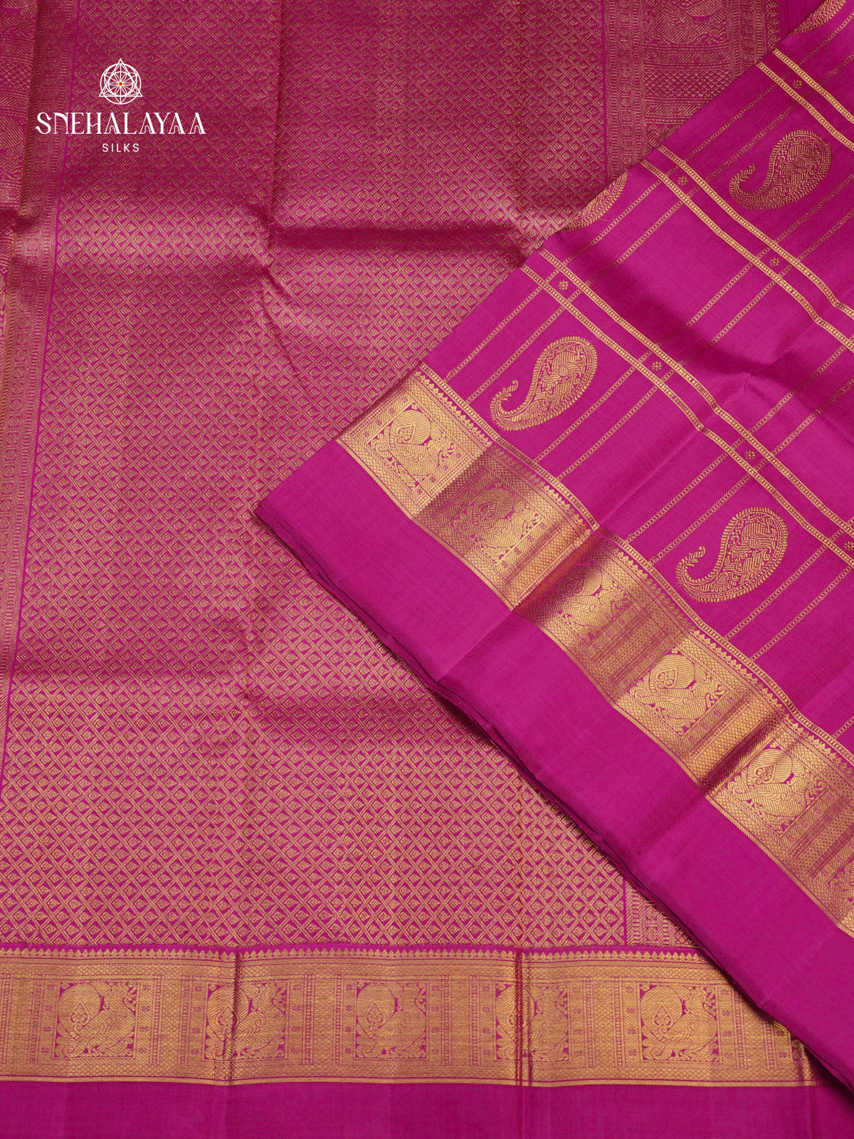 Magenta Kanjivaram Silk Saree
