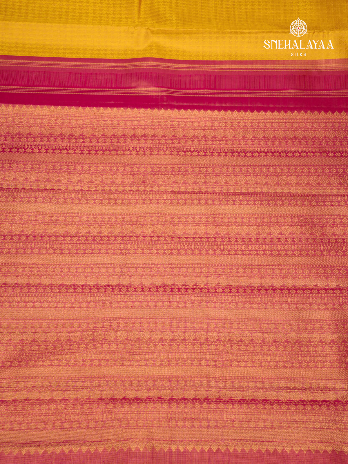 Yellow Kanjivaram Silk Saree