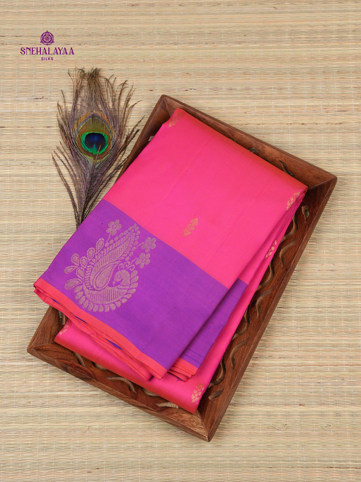 Rani Pink Kanjivaram Silk Saree