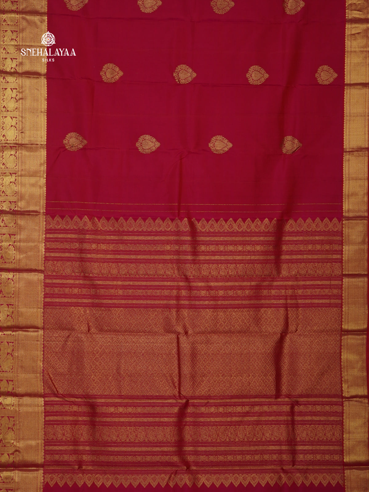 Rani Pink Kanjivaram Silk Saree