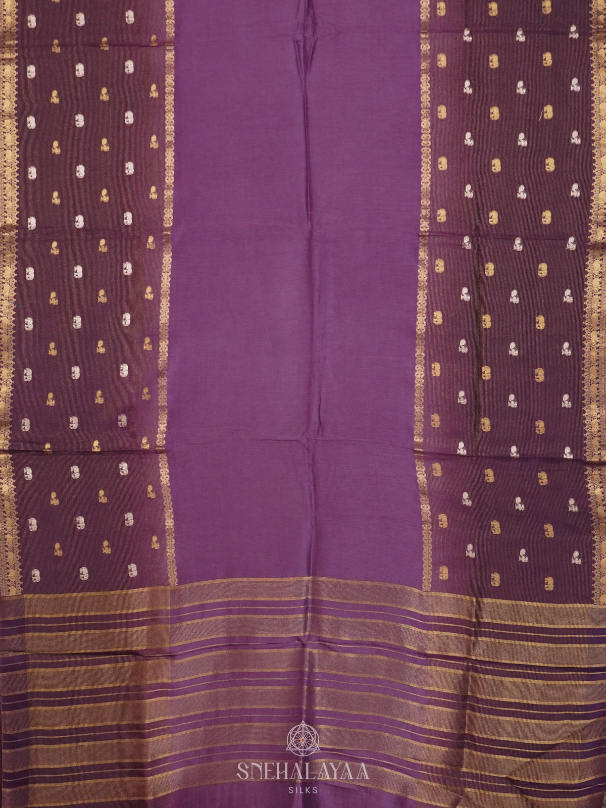 Purple Dola Silk Saree