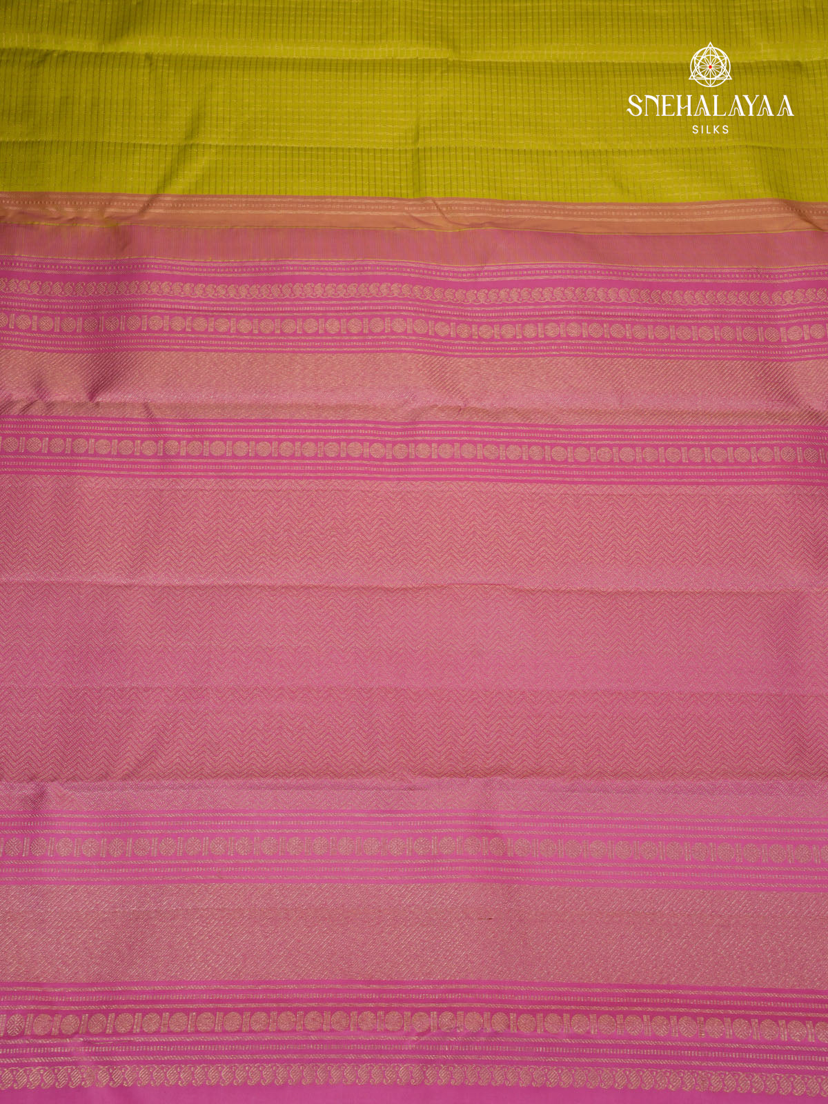 Parrot Green Kanjivaram Silk Saree