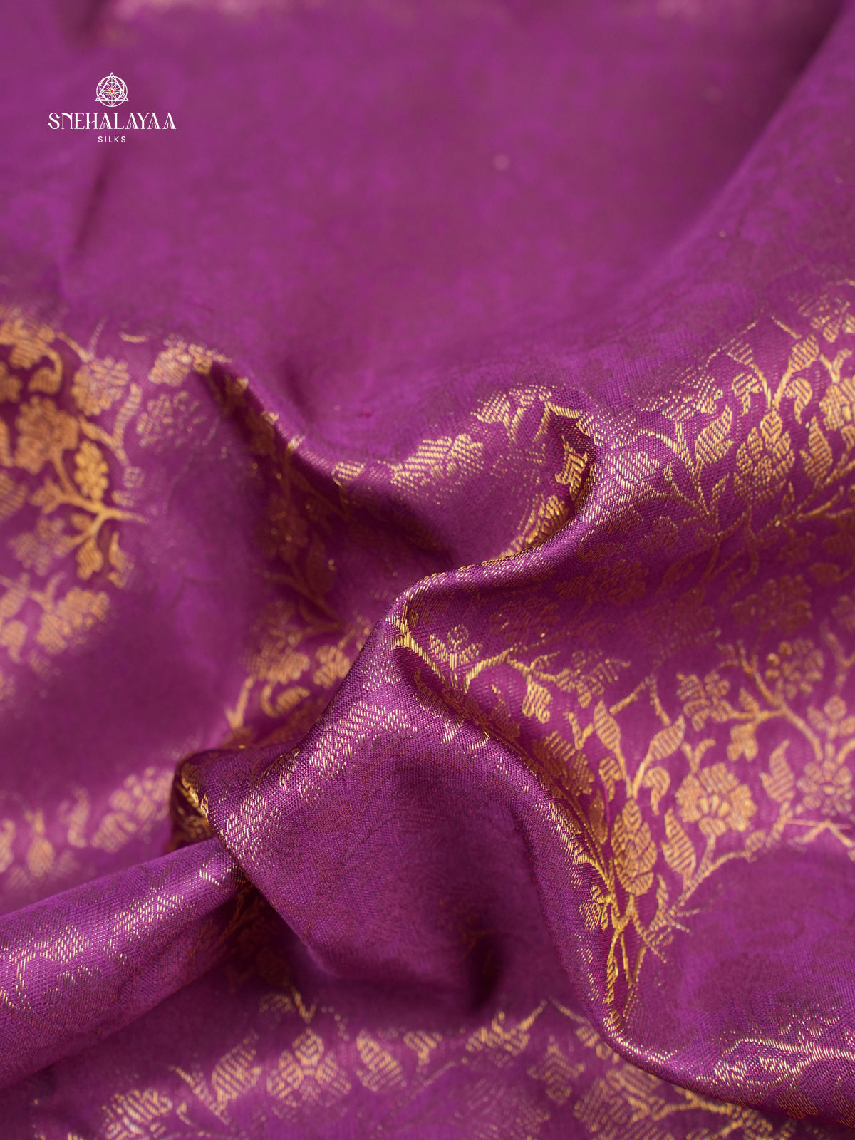 Purple Kanjivaram Silk Saree