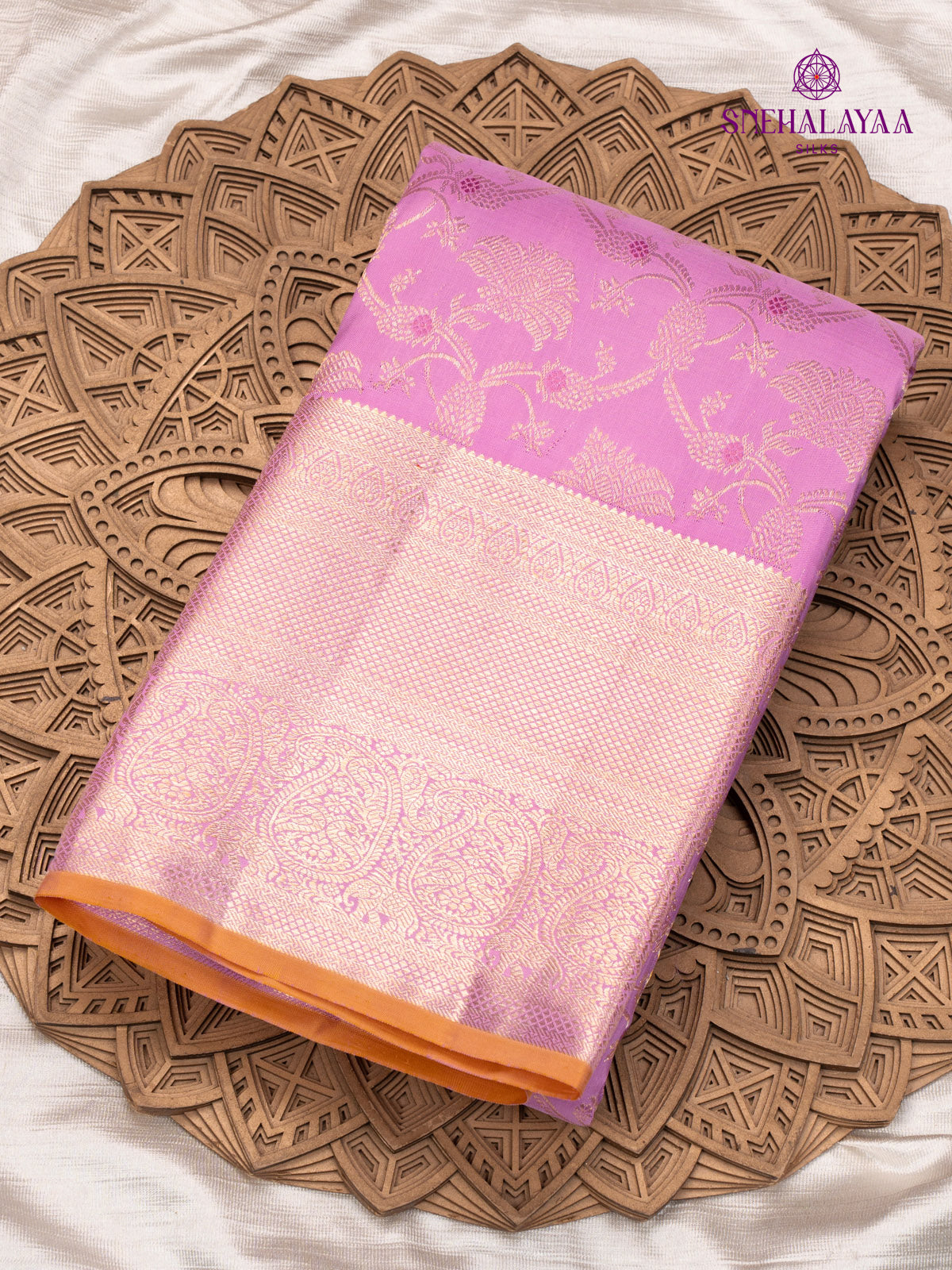 Lavender Kanjivaram Silk Saree