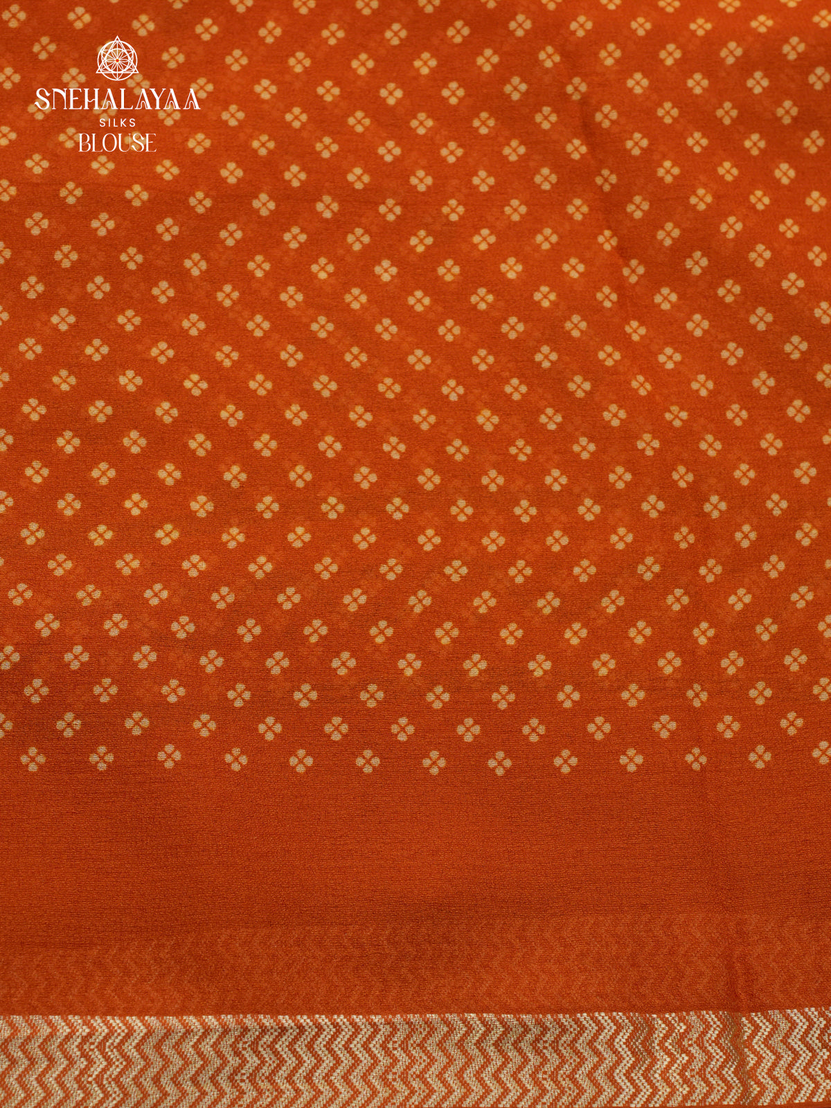 Orange Chiffon Saree