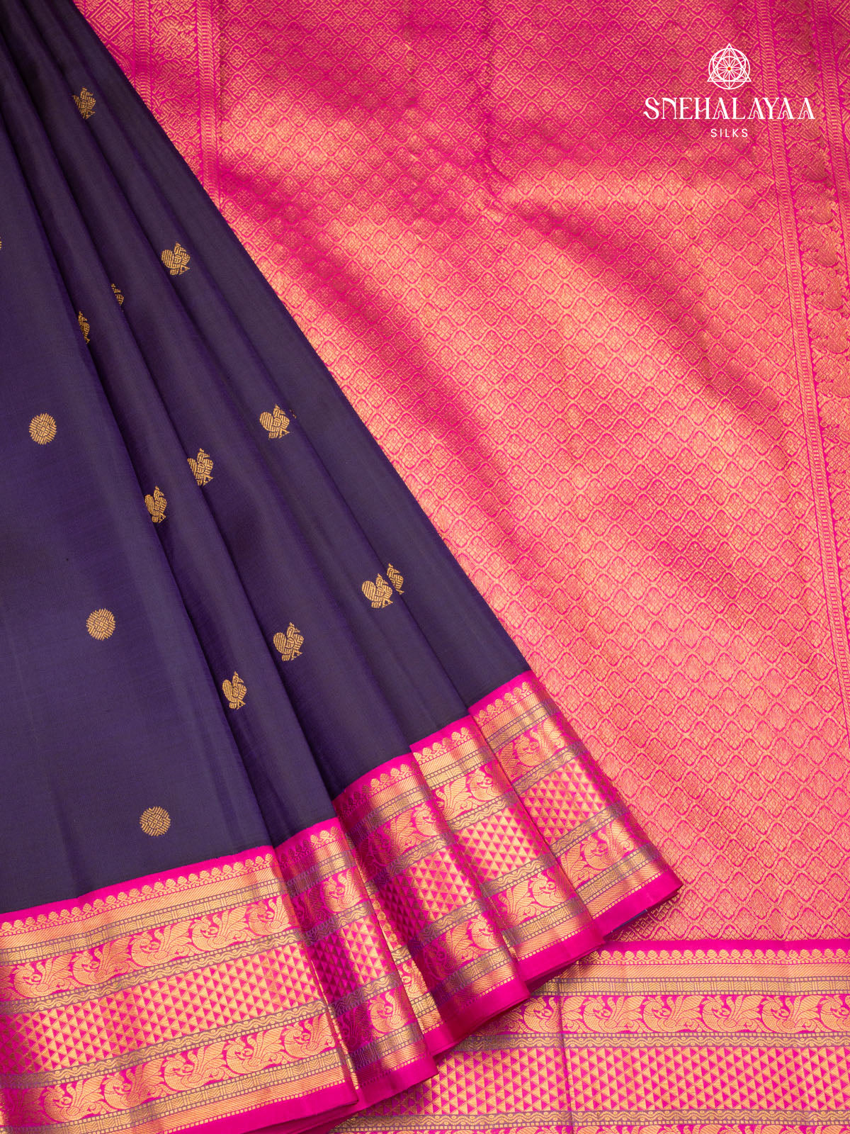 Purple Kanjivaram Silk Saree