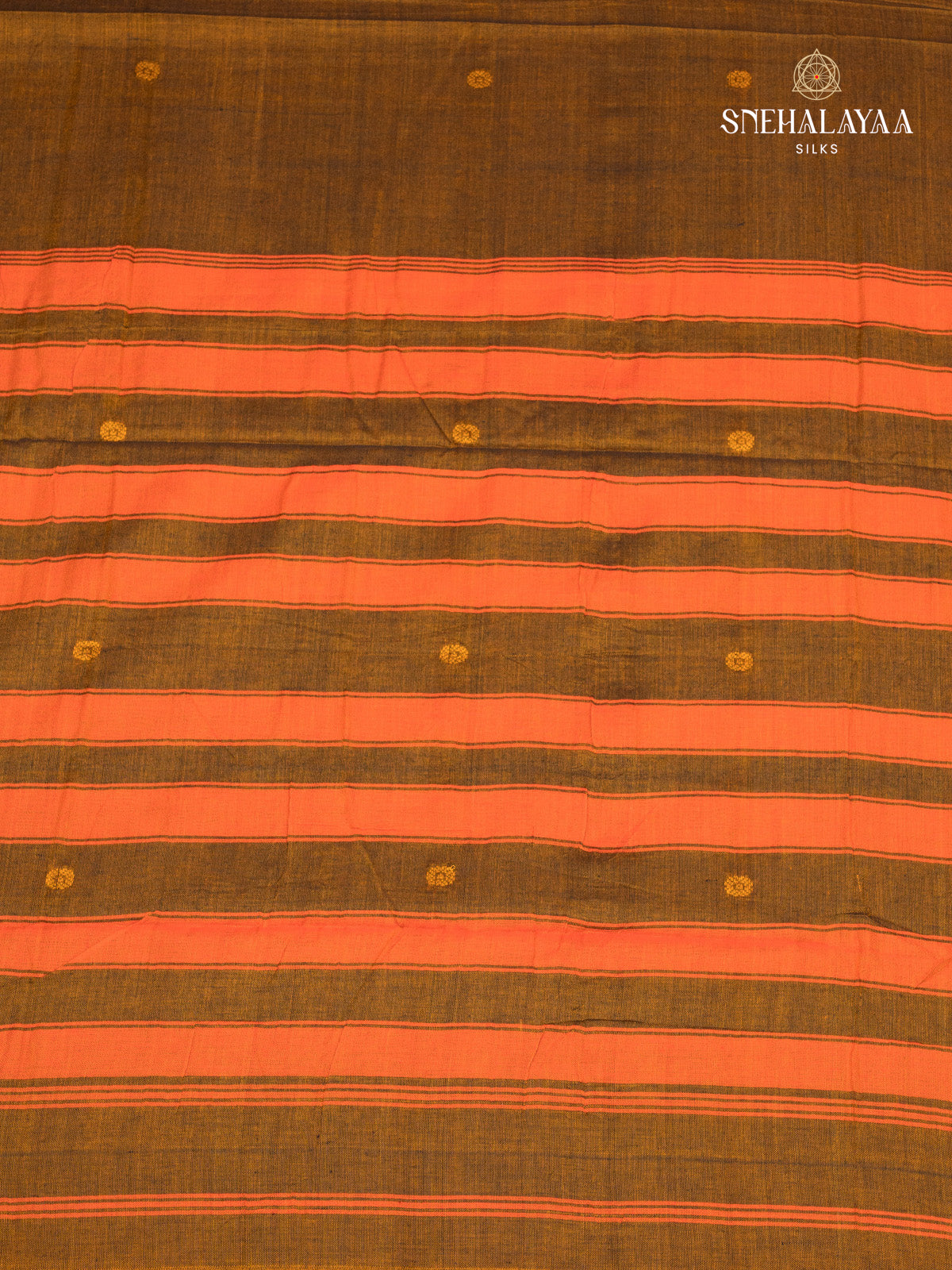 Mustard Brown Narayanpet Cotton Saree