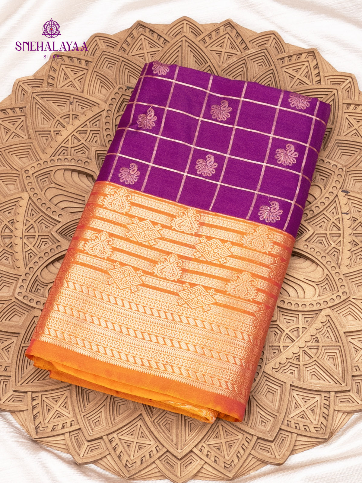 Purple Soft Silk Saree