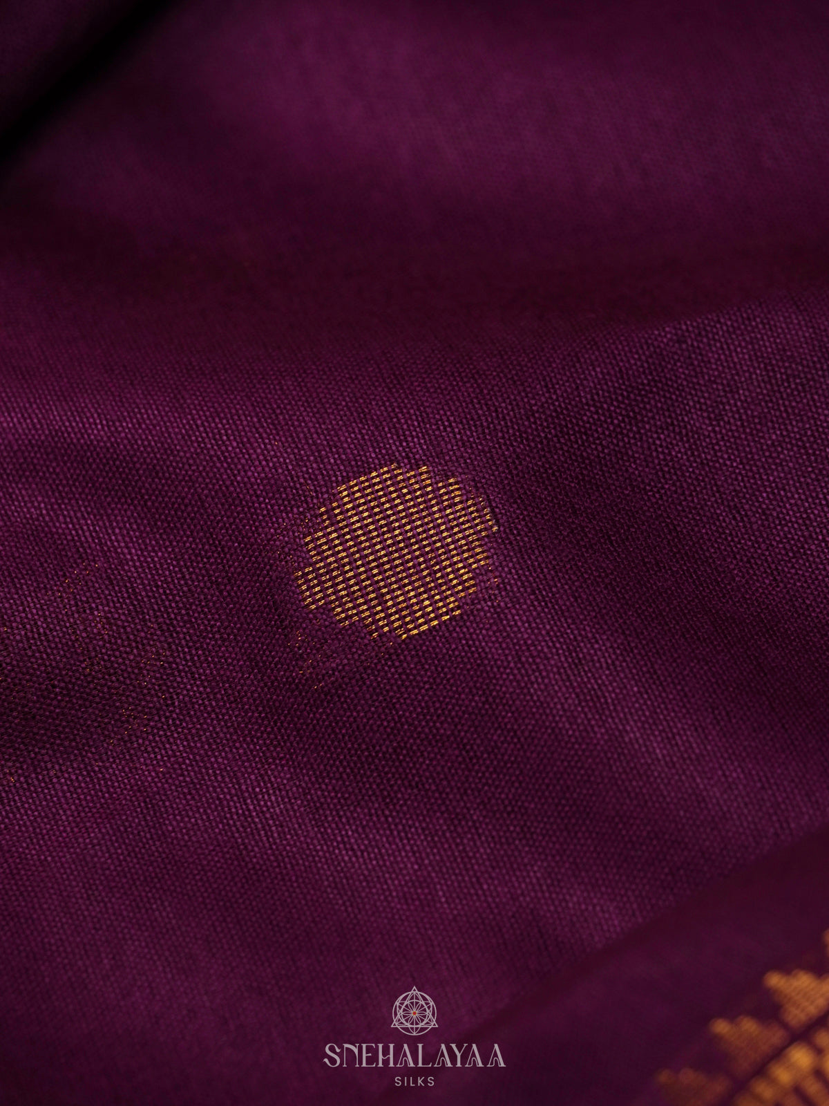 Purple Bamboo Silk Saree