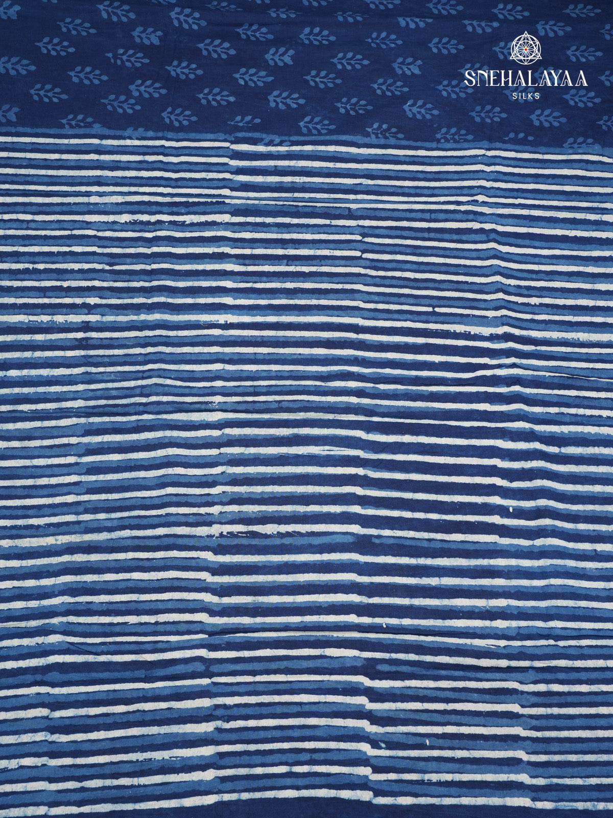 Navy Blue Jaipur Cotton Saree