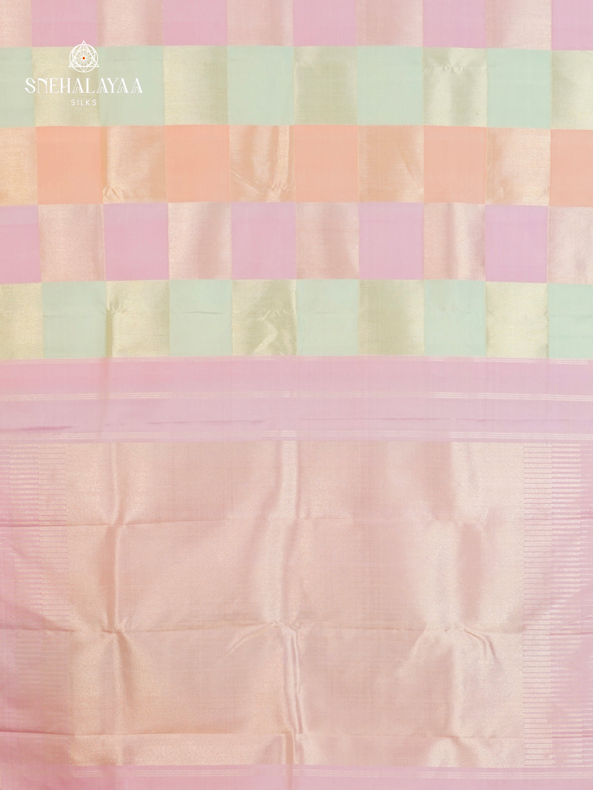 Multi Colour Kanjivaram Silk Saree