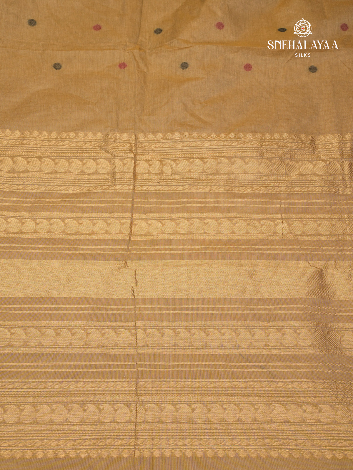 Mustard Kanchi Cotton Saree