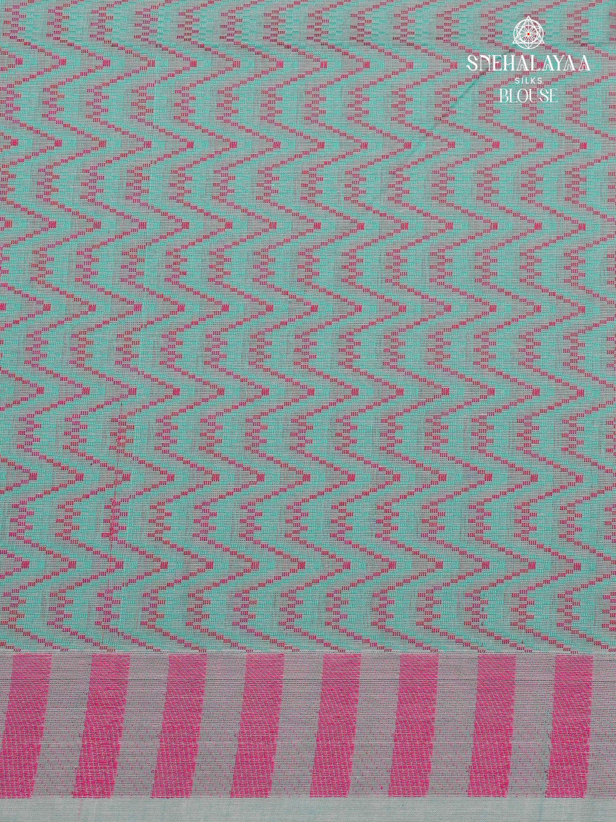 Plastel Blue Handloom Cotton Saree