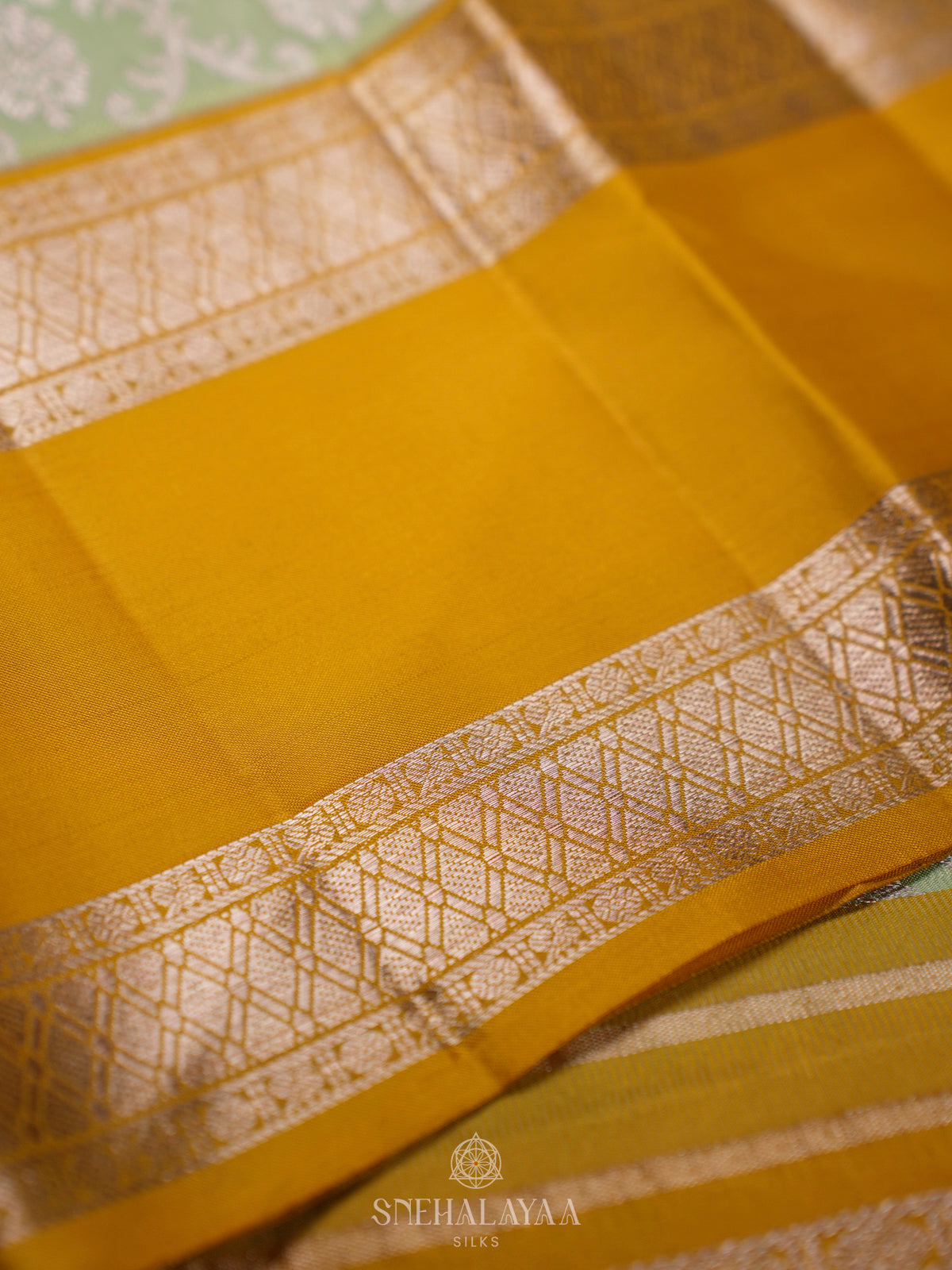 Pista Green Kanjivaram Silk Saree